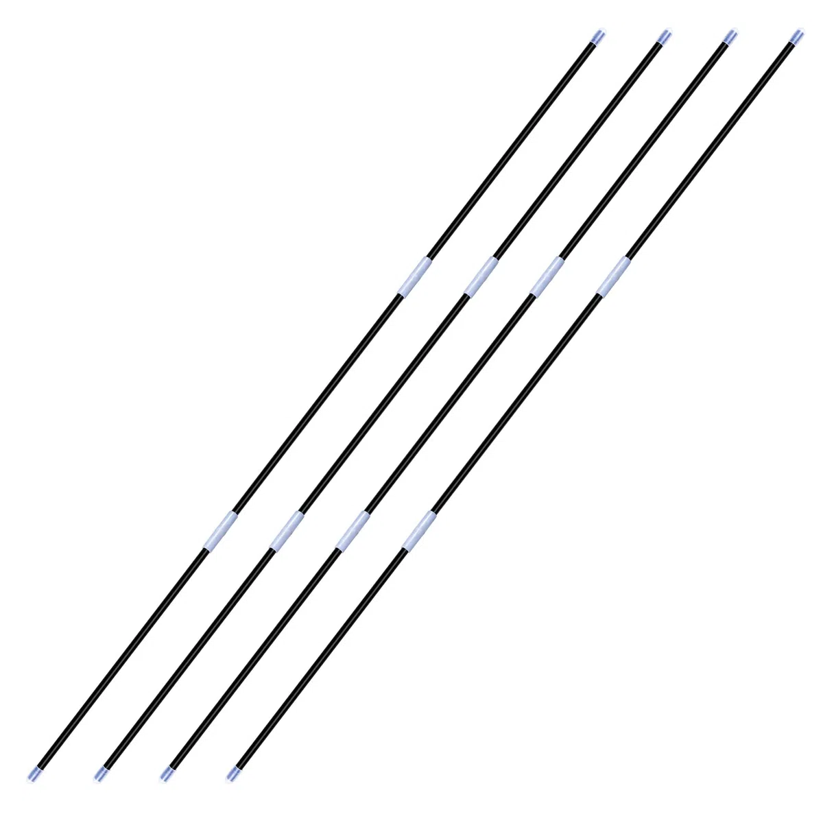 BRANTMAKER Faserstäbe 4 Stück, 8,5 mm, 102 cm Lang, für Geschenkpapier Aufbewahrung
