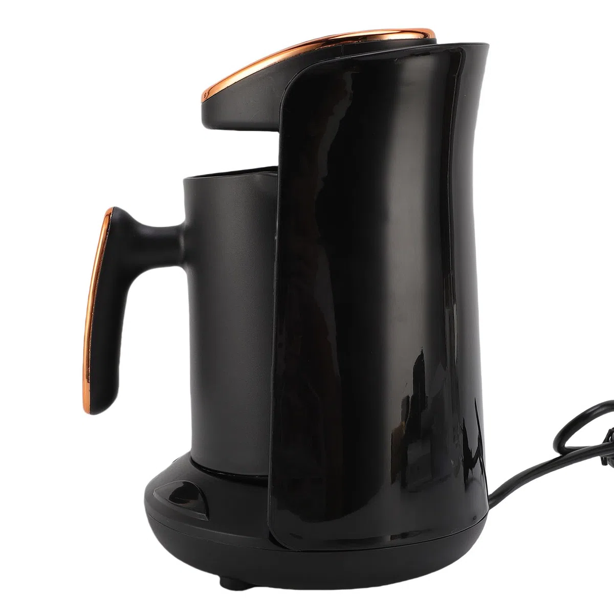 Türkische Kaffeemaschine, 600 W Kaffeemaschine mit 4 Tassen Kapazität, Anti Überlauf, Trockenes Verbrennen, Zuhause, Büro (EU -Stecker 220 V)