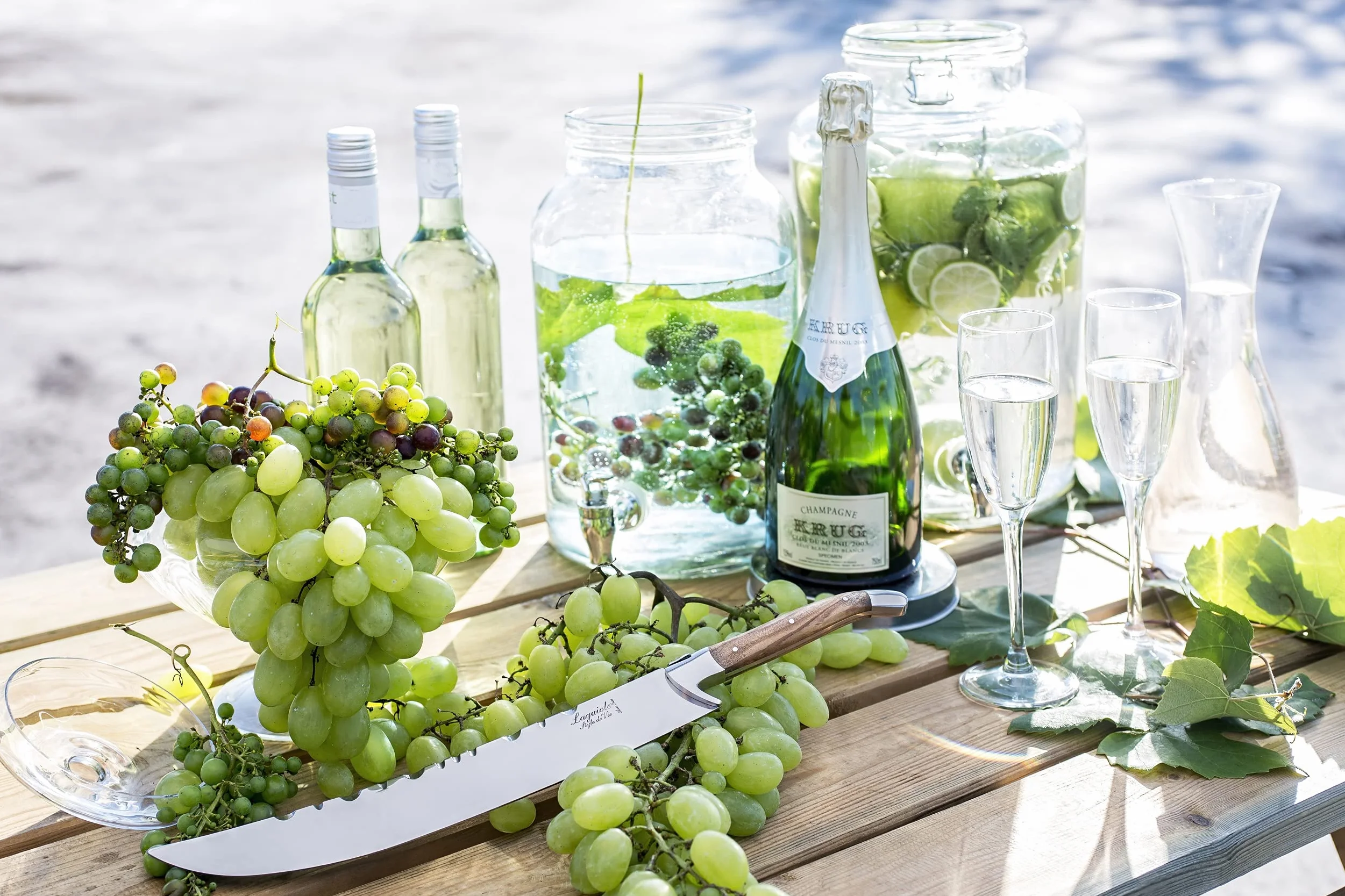 Laguiole Style de Vie Champagnersäbel Luxury Line, Olivenholz