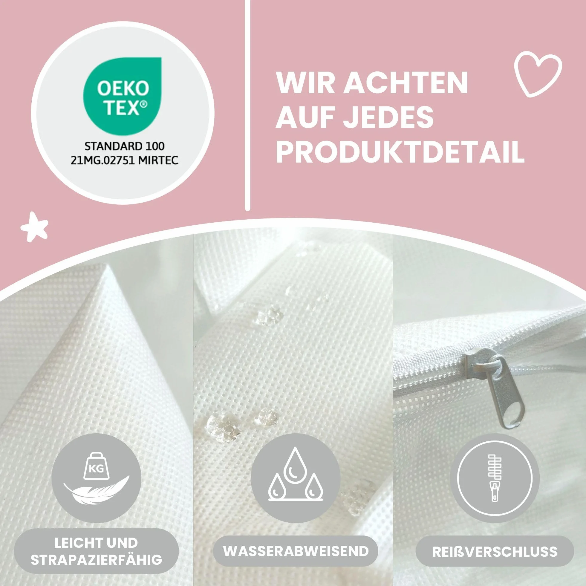 DreamRoots Sitzsack Bezug ohne Füllung - Innenhülle S 70x105 cm - Innensack waschbarer Oeko-TEX Bezug zum Befüllen mit Styroporkugeln, Ersatz-Innenbezug für Bean Bag