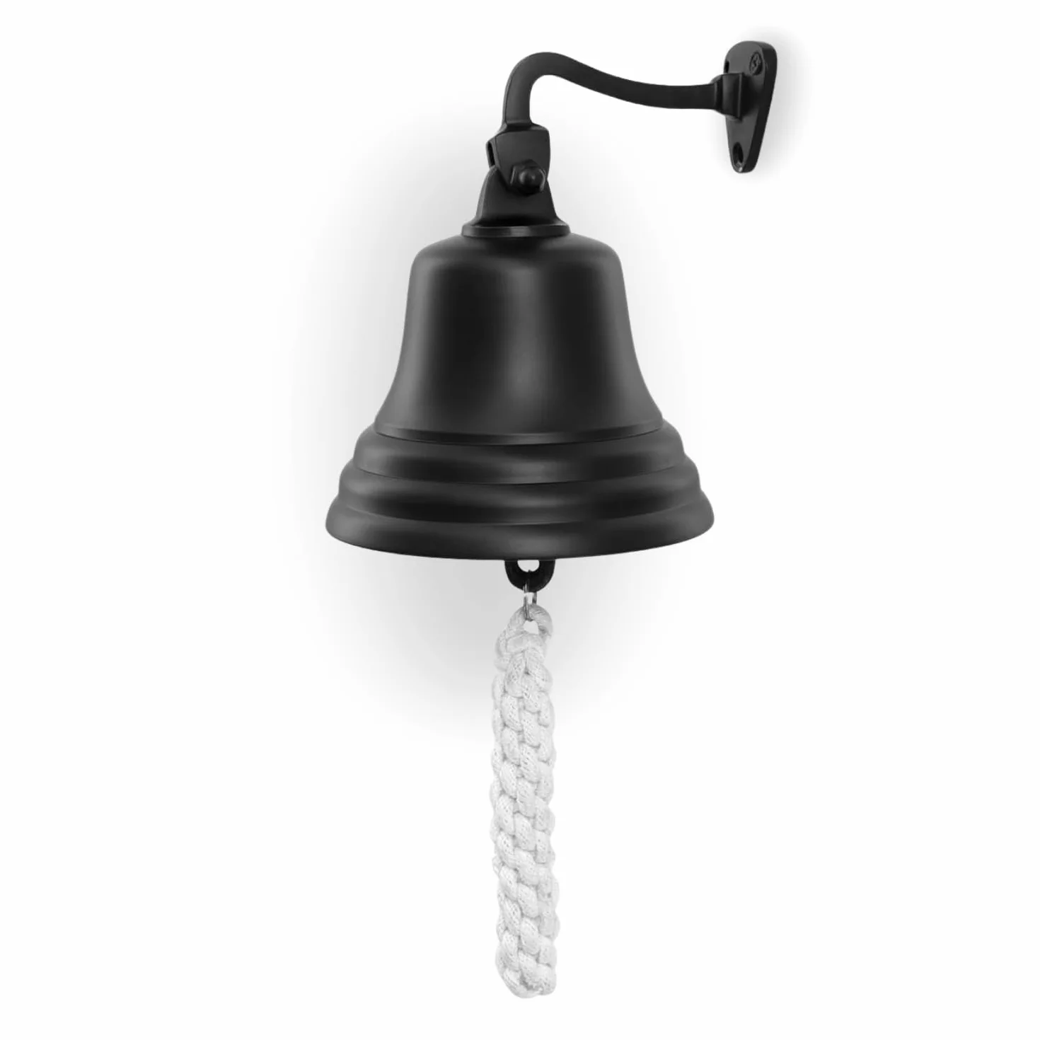 Assorted Collections Barzubehör für Zuhause, Kneipen-Handglocke – Wandmontierte Barglocke, nautische Dekorationen – Schwarze Glocke mit lautem Klang, ideal für Weihnachten, Empfänge, Kneipen 4"