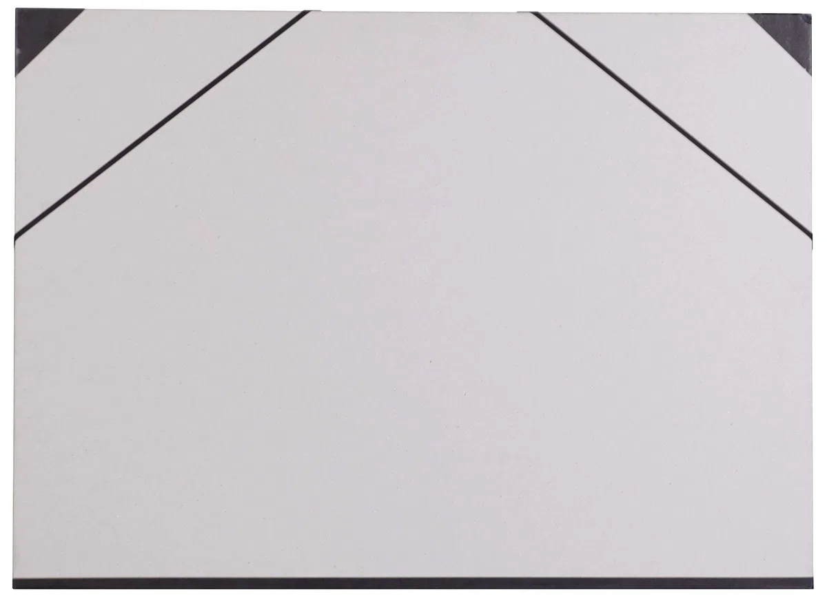 Clairefontaine 44620C Zeichenmappe (Gummizug, Rücken 30 mm, innen: 50 x 70 cm, außen: 52 x 72 cm, ideal zur Aufbewahrung Ihrer Werke) betongrau