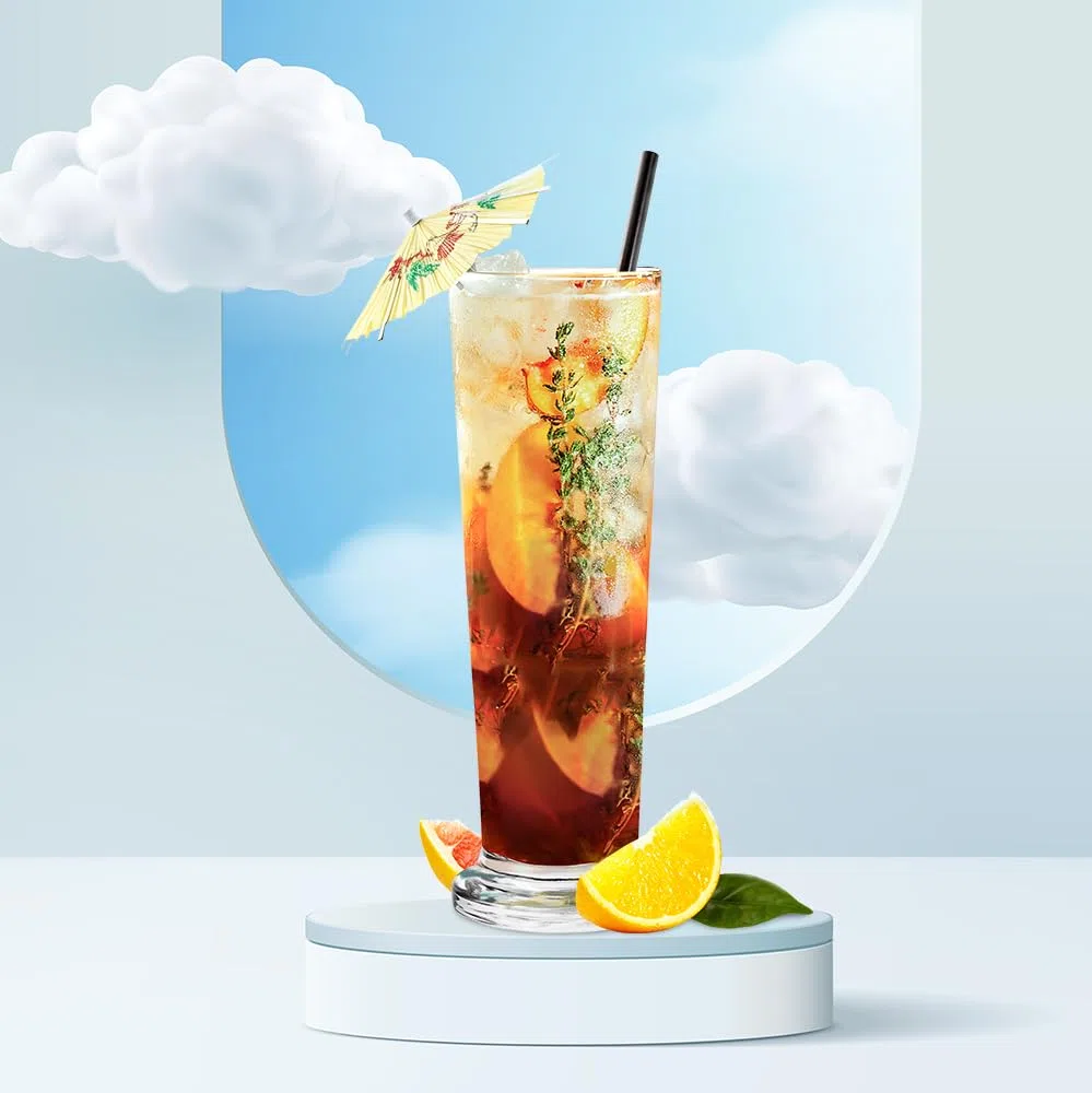 12 Stück 500ml Longdrinkgläser - Eiskaffee- & Cocktailgläser mit Zubehör