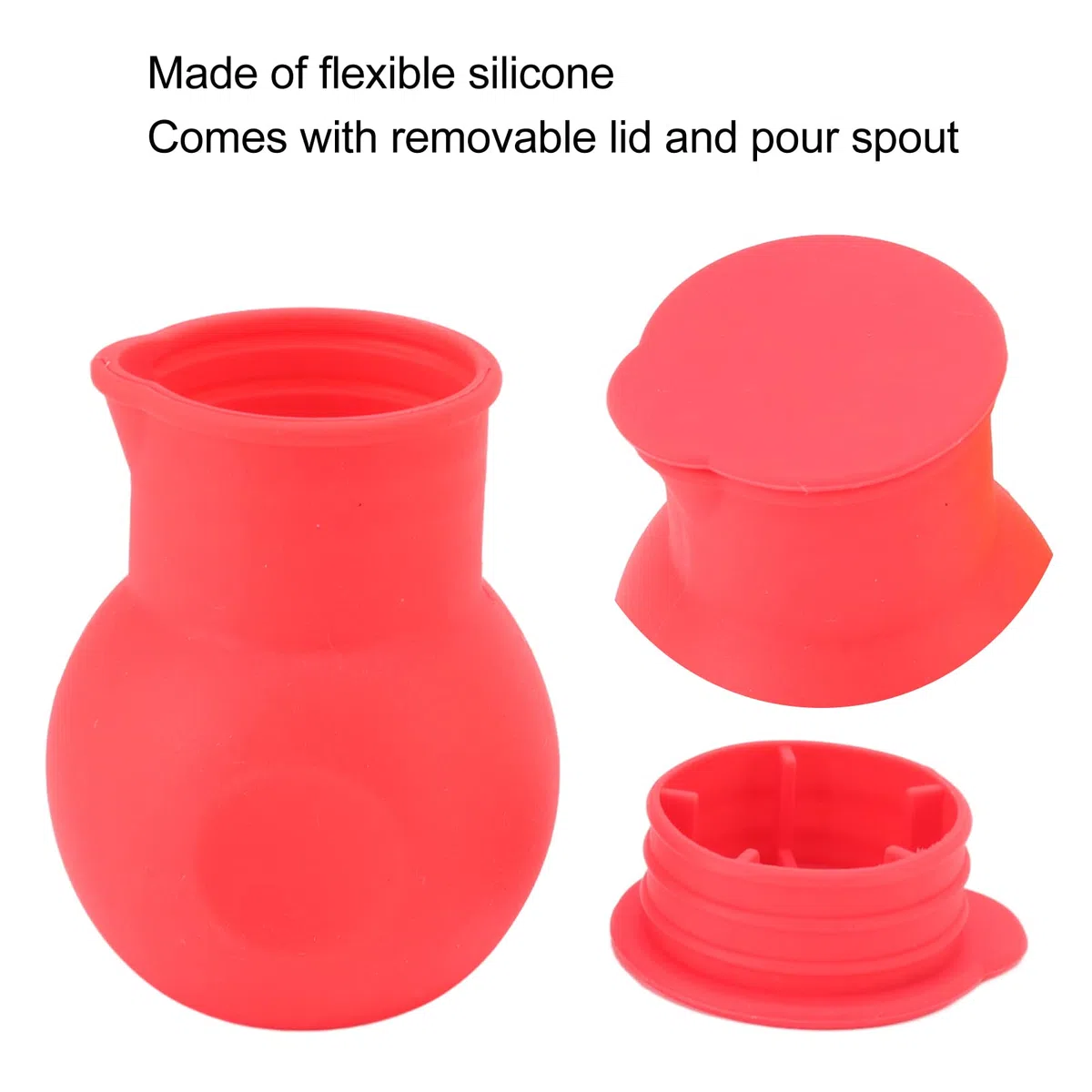 2 Stück Silikon-Schokoladen-Heiztopf, Roter und Grüner Schokoladen-Schmelztopf, Teiler, Schokoladen-Schmelztopf