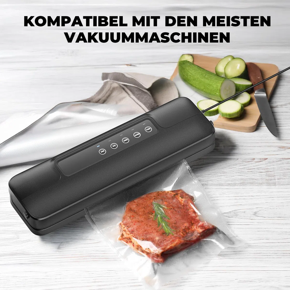 Vakuumierbeutel Rollen Vakuumierfolie 10 Rollen 20/28x300cm(30m), Profi- Folienrollen Vakuumierer Lebensmittel BPA-frei, stark & reißfest, für alle Vakuumierer & Sous Vide
