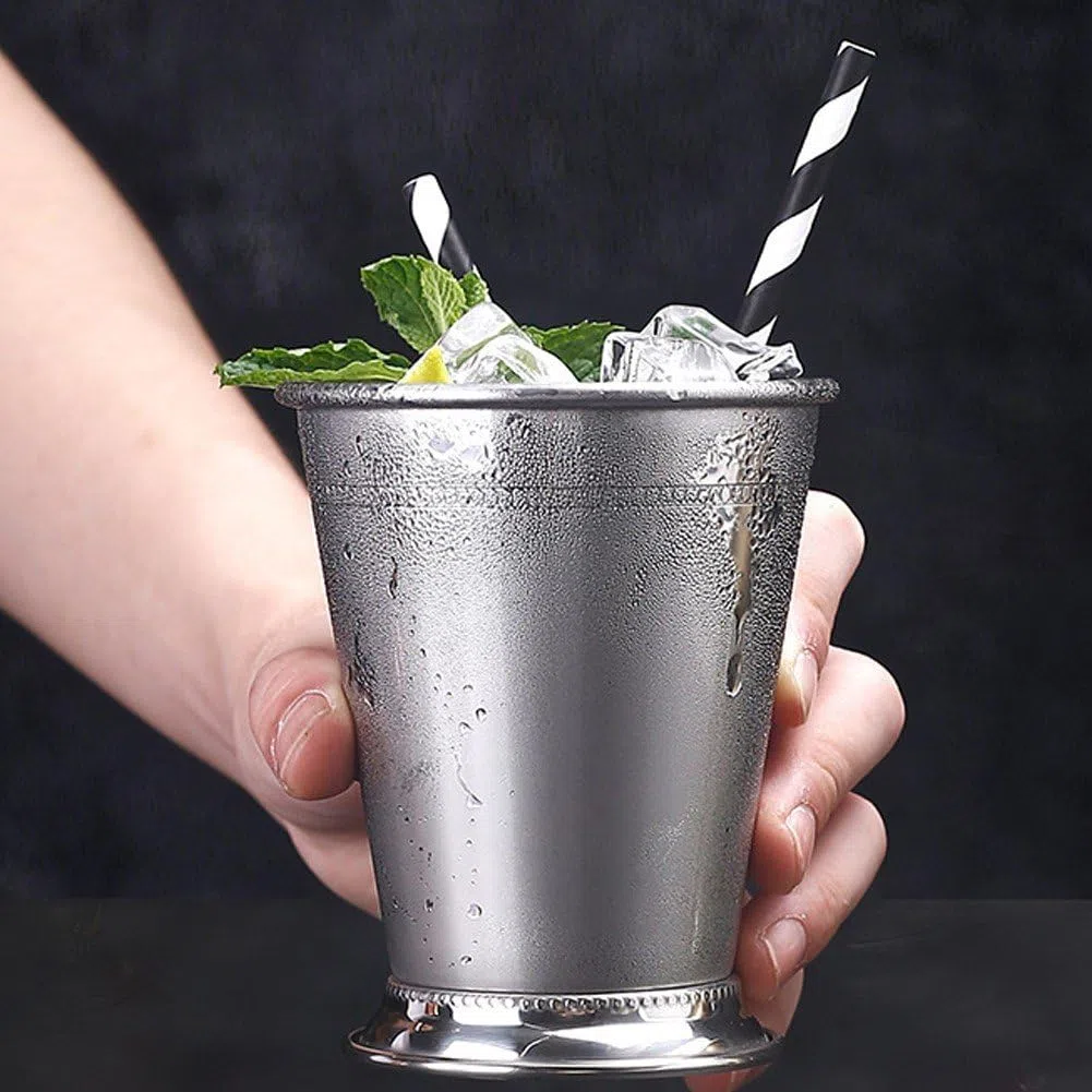 Julep Cup, Edelstahl Mint Julep Cup Eleganter Metallbecher Vintage Mint Julep Cocktailbecher Cocktailbecher Mixgetränke Bar Bierkrug Für Zuhause Party