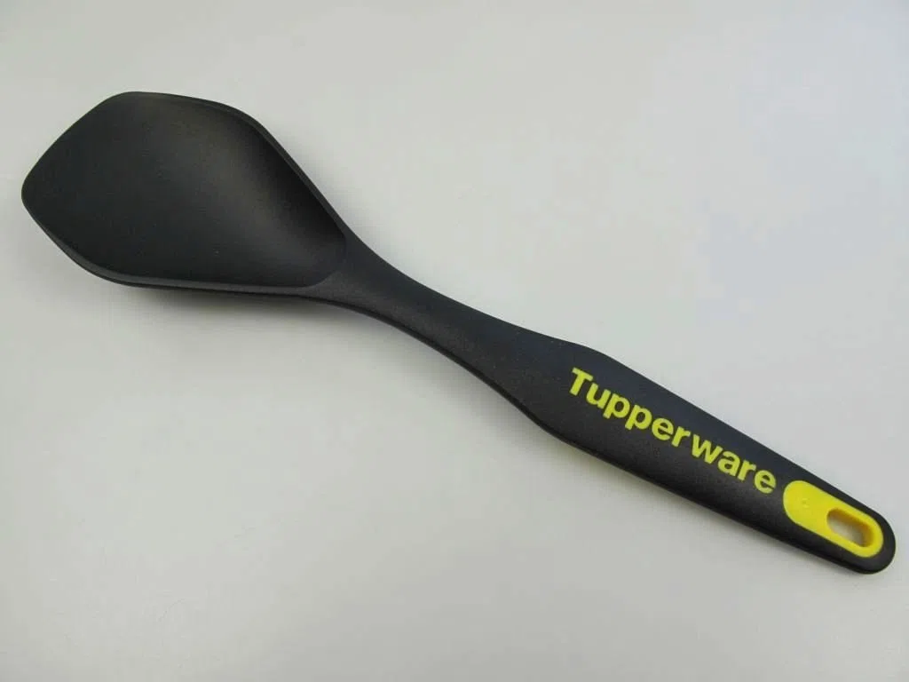 TUPPERWARE Griffbereit Servierlöffel schwarz-gelb D166 Servier P 21054