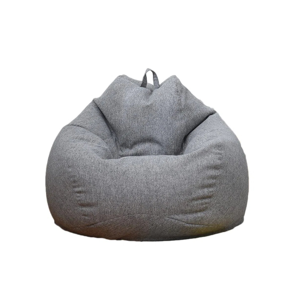 Highdi Sitzsack für Erwachsene Indoor Outdoor Sitzkissen Waschbarer Weicher Flauschiger Sofabettbezug Ohne Füllung Gartenkissen Bodenkissen für Wohnzimmer Gaming (Dunkelgrau,100x120cm)