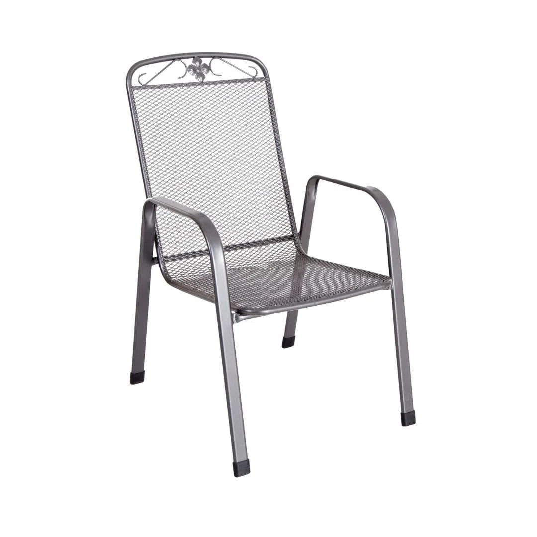 MWH 879000 Savoy Stapelsessel Elotherm beschichtet, eisen/grau
