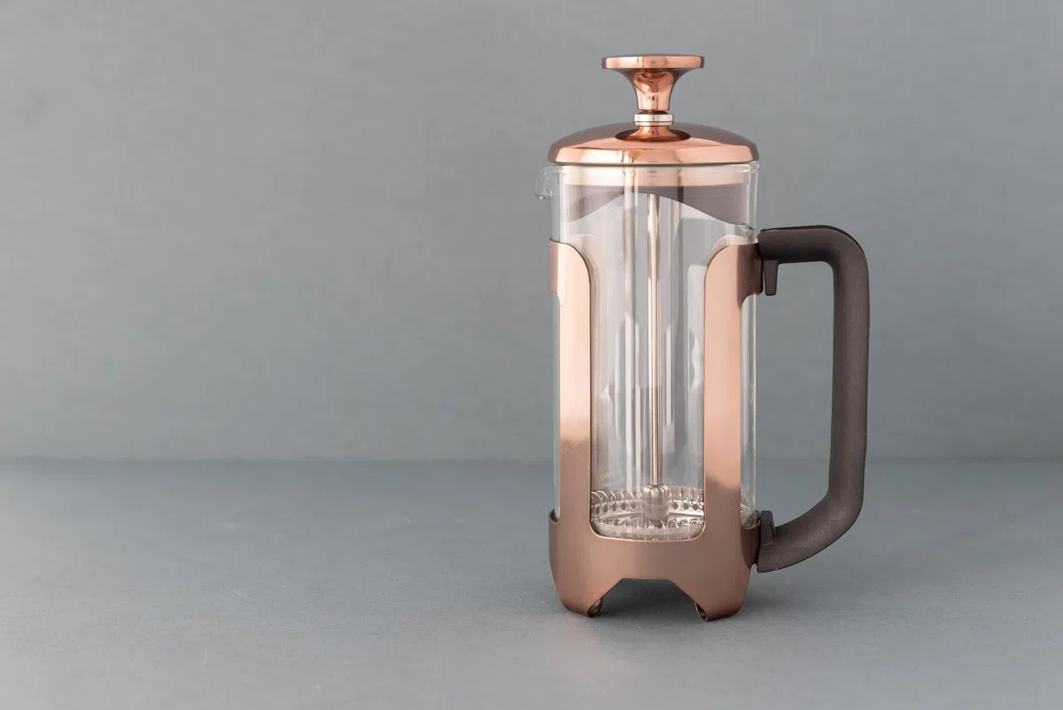 La Cafetière Roma Kaffeezubereiter, French Press, Edelstahl, Kupferfarben
