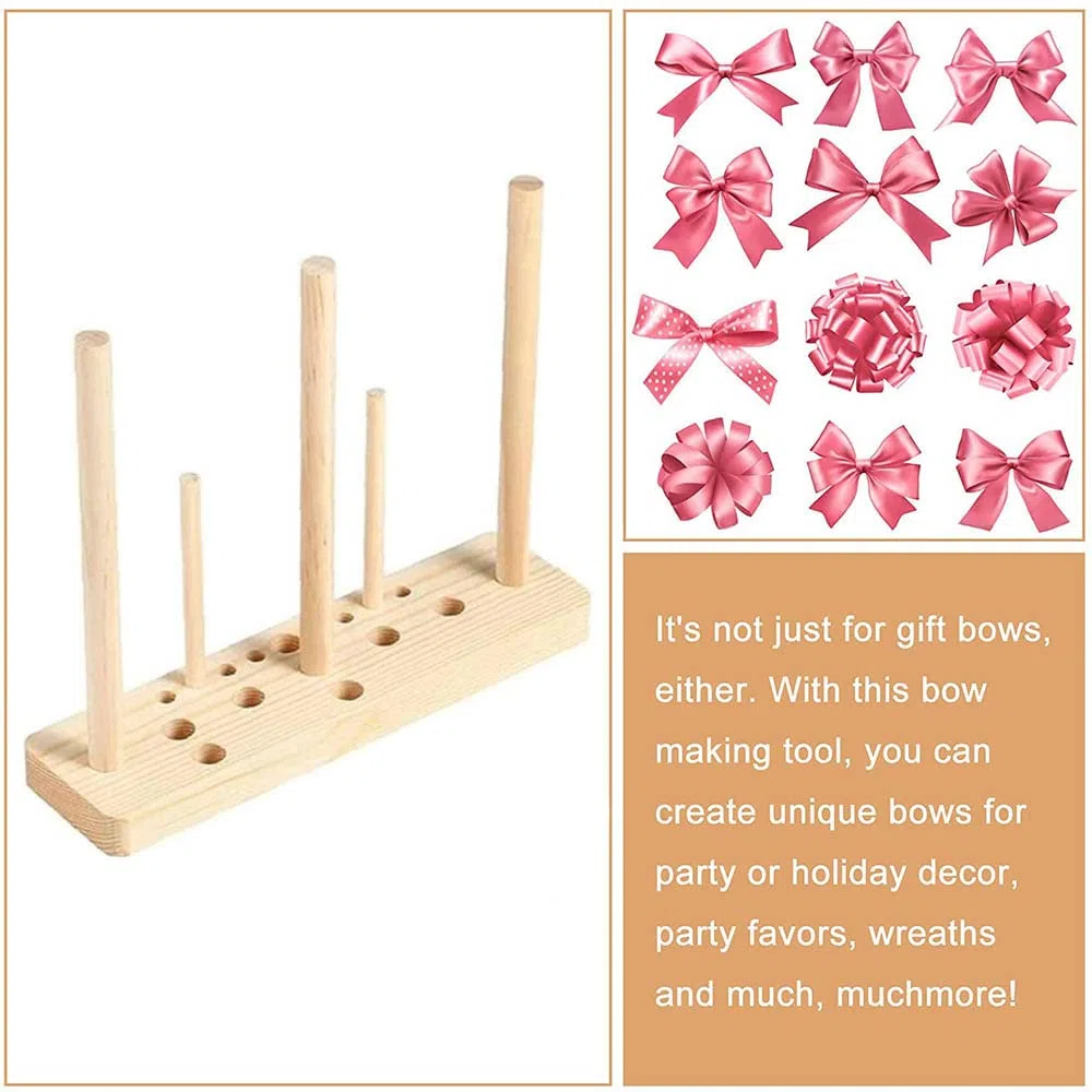 Holzkranz Bogenmacher, Werkzeug Bogenmacher, Schleifenmacher Für Bänder Holzkranz, Schleifenmacher Für Geschenkschleifen, Für Bandkränze, Geschenkbögen, Partydekorationen, Verschiedene Handwerke