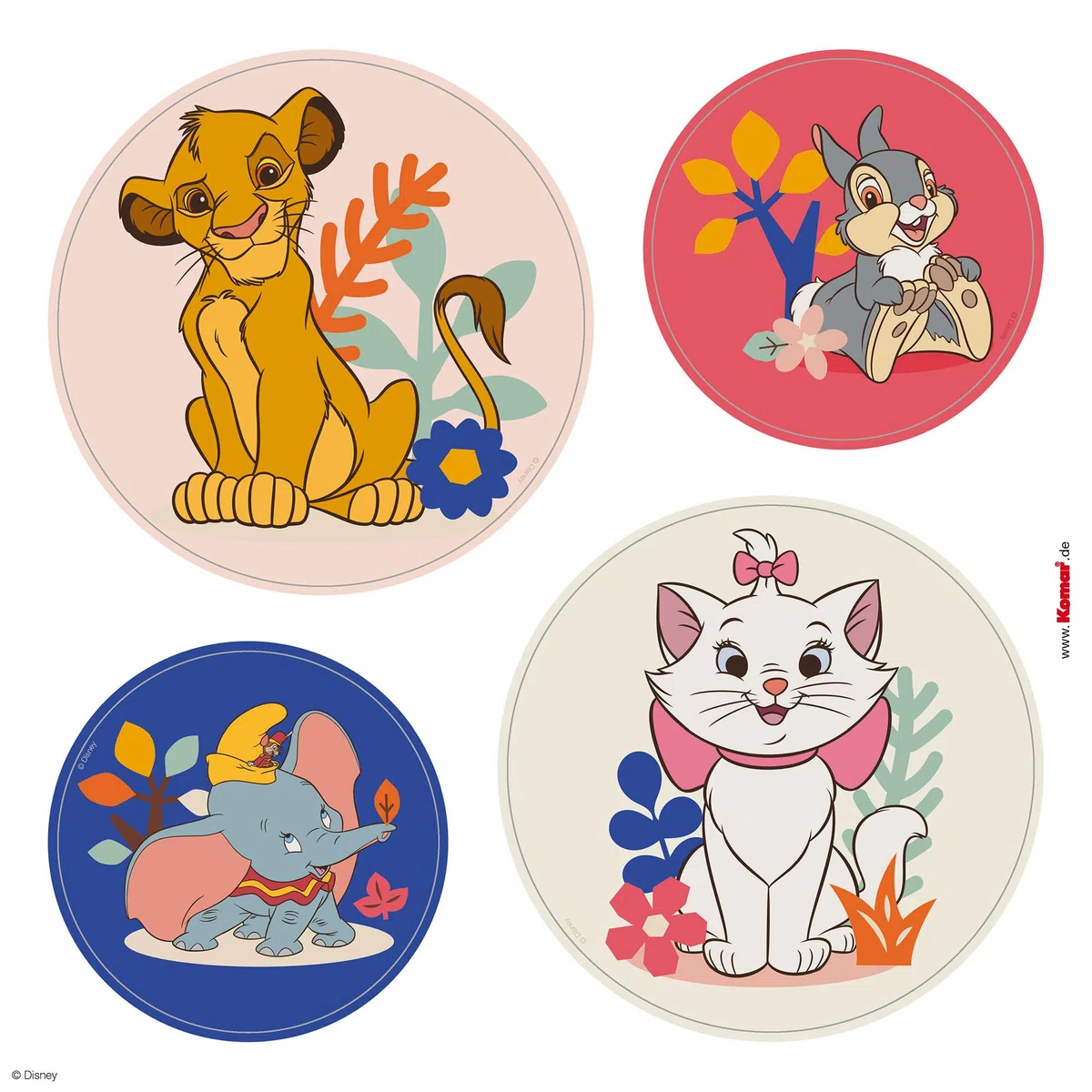 Fenstersticker - Better Together Bubbles - Größe 30 x 30 cm, 2 Bogen - Fensterbild, Kinderzimmer, Kinderzimmerfenster, Disney