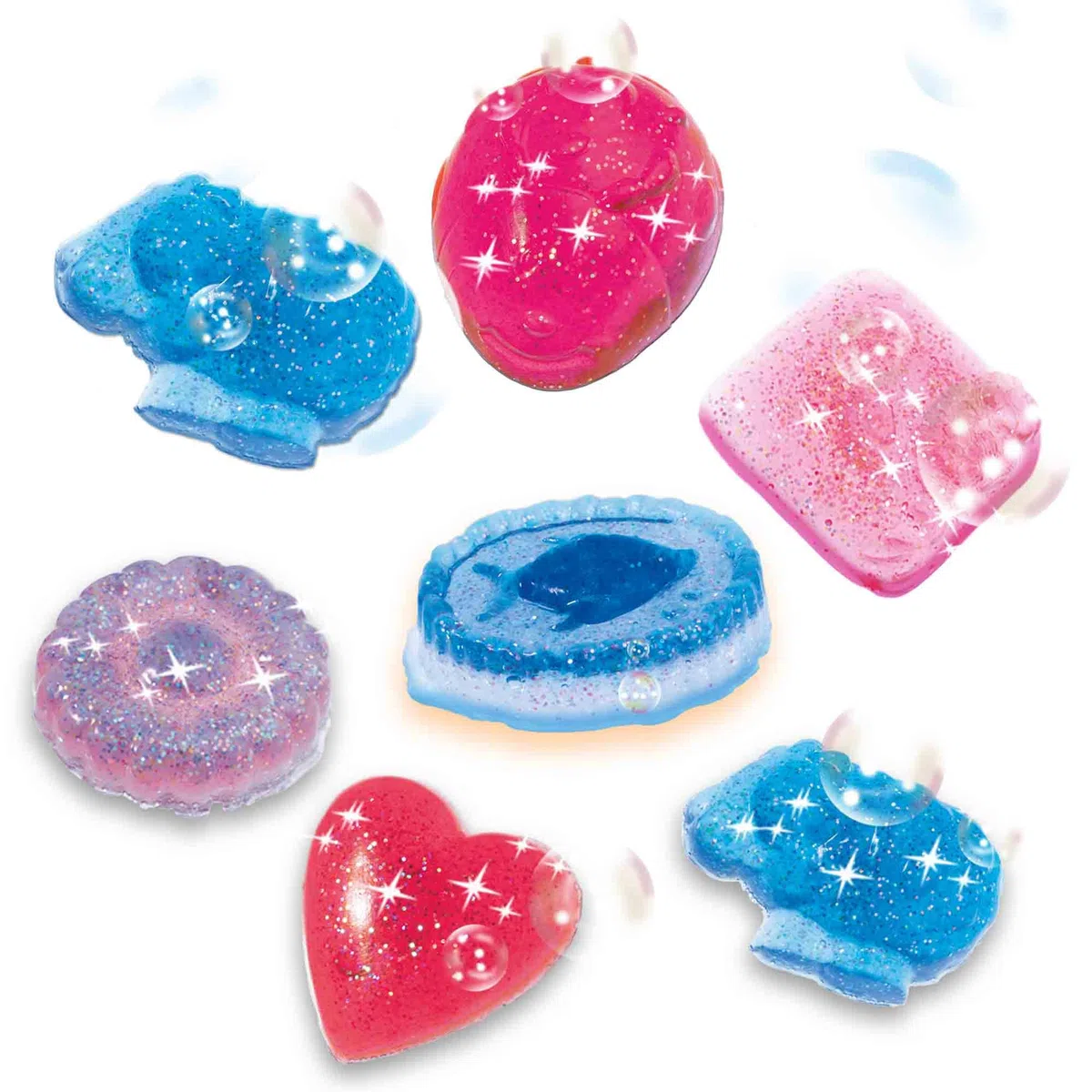 SES Creative | Glitzerseife DIY Kit für Kinder | Seife selber machen ab 7 Jahre | Mit Glitzer, Formen & Farben | Kreatives Bastelset | Sicher & Einfach | Geschenkidee Mädchen 7 Jahre