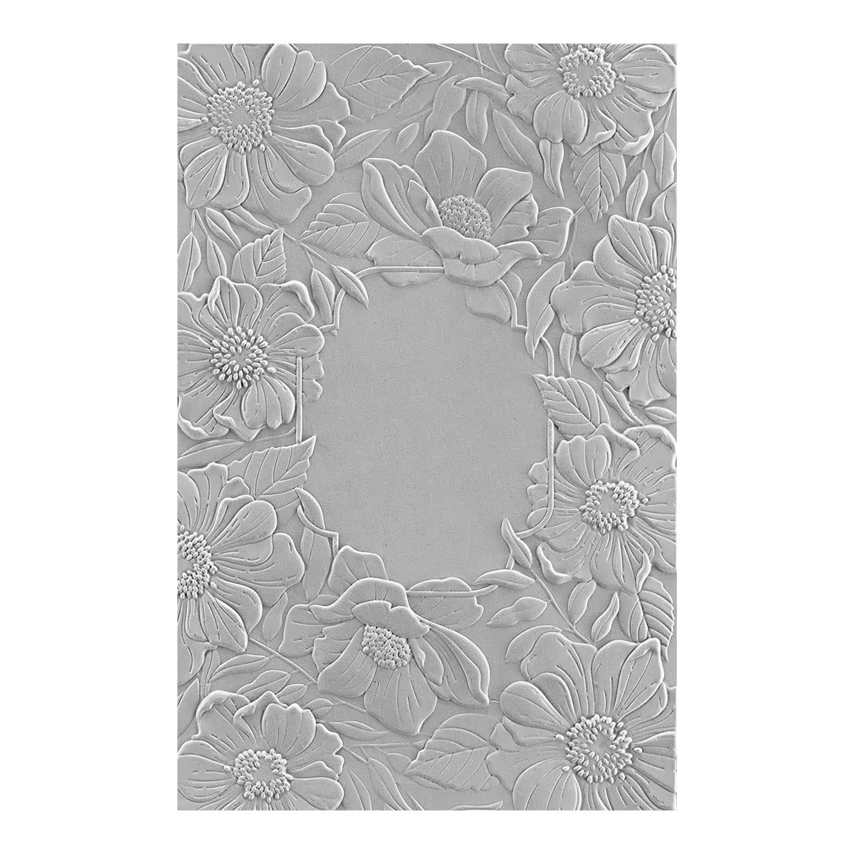 Spellbinders E3D-053 Floral 3D-Prägeschablone aus der Four Petal Collection, farblos, One size