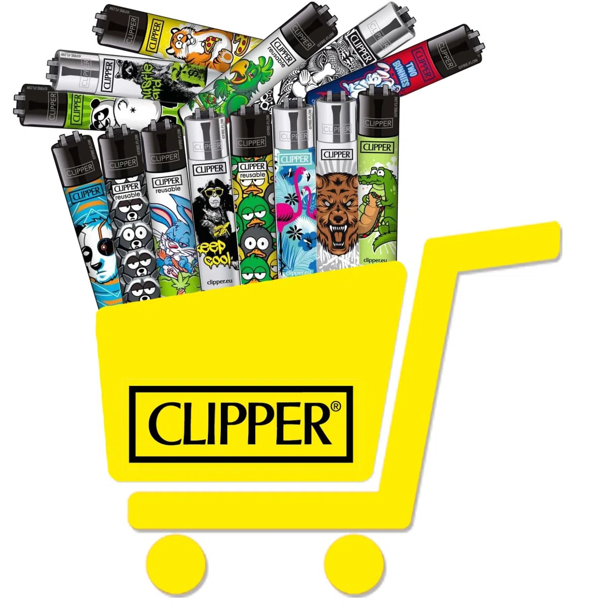 Clipper Mix Feuerzeuge Clipper Wundertüte Inkl. GRATIS DHOBIA Feuerzeug (20)