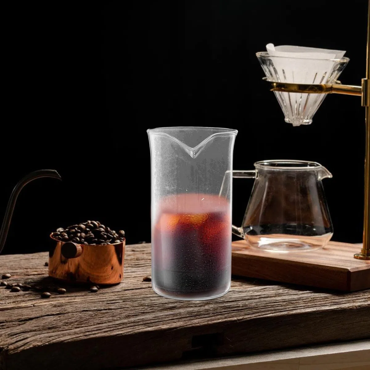 Ciieeo Ersatzgläser Für Kaffeepresse Glas Hitzebeständig 350ml Becher Für Kalte Und Heiße Getränke Für Cold Brew Und Espresso