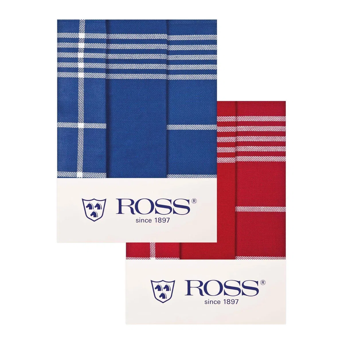 Ross - Geschirrtücher - 1837-3er-Pack (50 x 70cm Schwarz)
