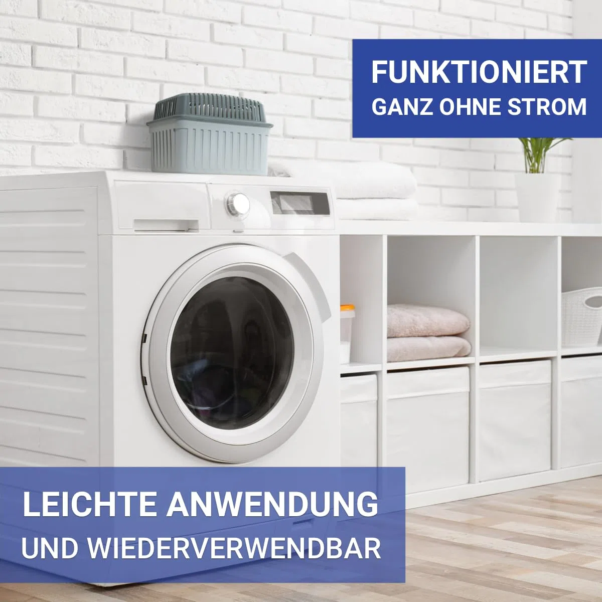 WENKO Nachfüllpack Entfeuchter 3x1000g für Luftentfeuchter ohne Strom wiederverwendbar für Raum Keller Auto Granulat Weiß je 16,5x4x11,5 cm Calciumchlorid