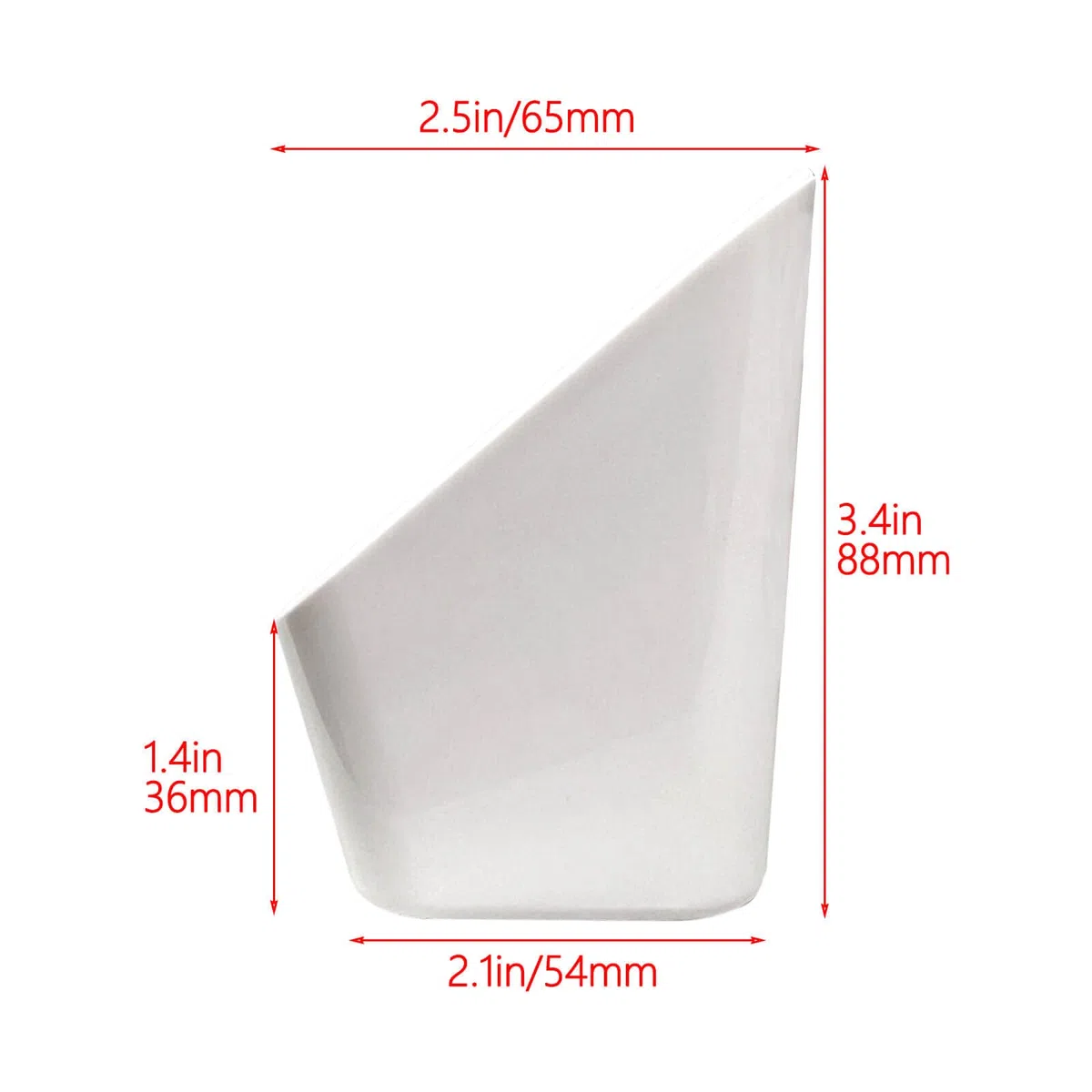 Küchenspüle Frontschalen Tip Out Tray Set 35,6 cm Polymer Kunststoff weiß - 2er Pack