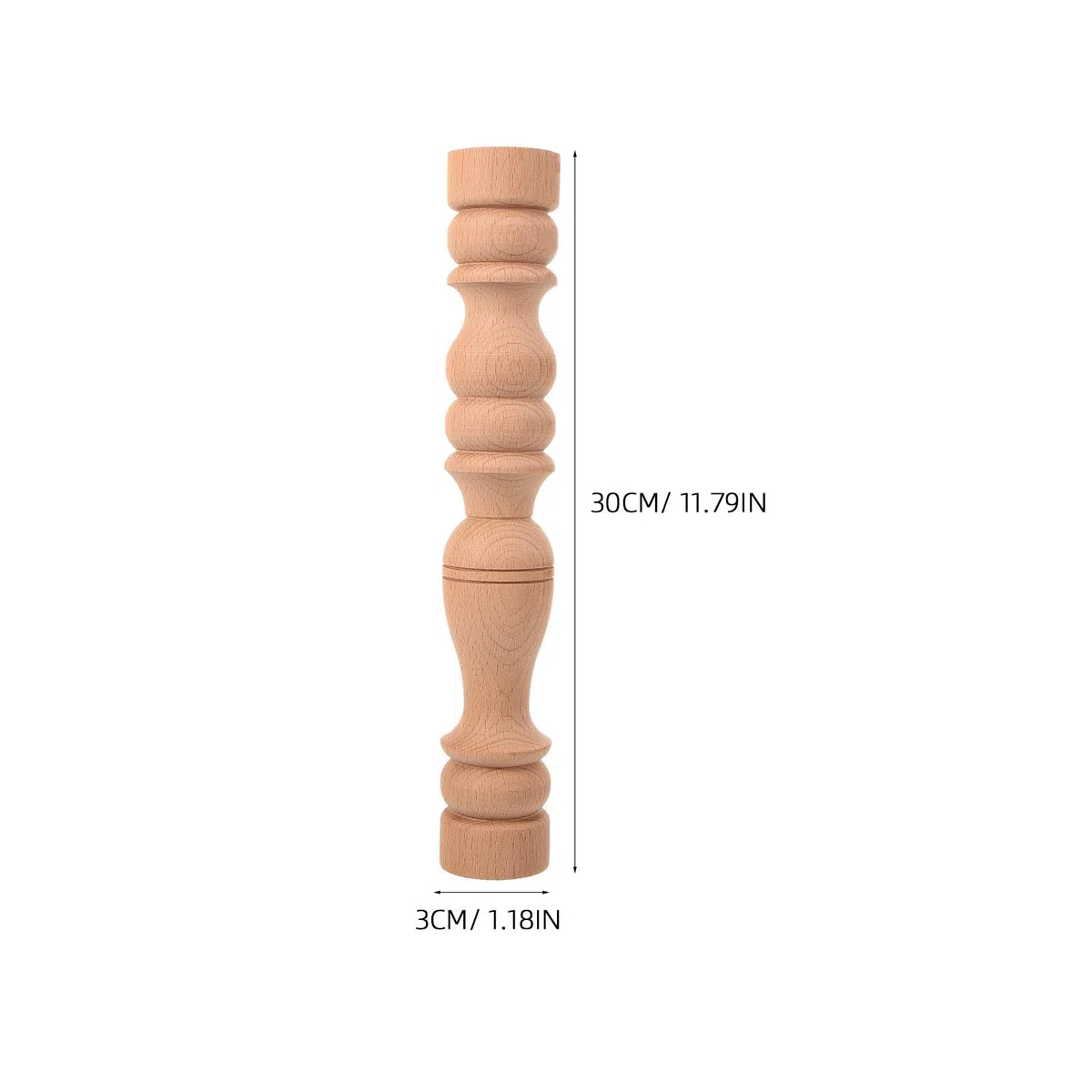 Beavorty Dekorative Holzsäule Deko mit Fein Gearbeiteter Holzschranksäule und Geschnitztem Pfosten Geeignet als Römische Säulenverstärkung für Schrank und Geländer