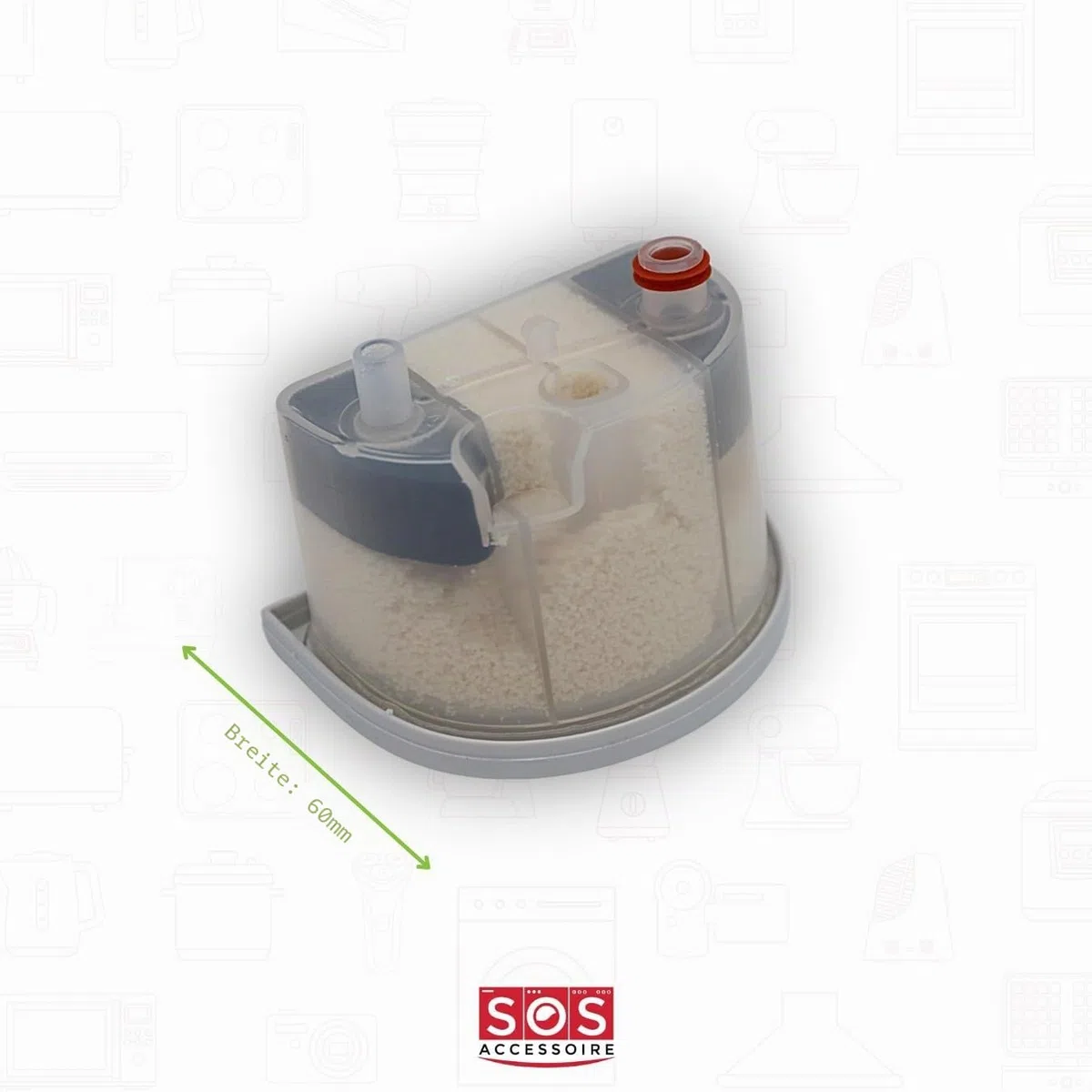 SOS ACCESSOIRE Anti-Kalk-Kartusche für Dampfbügelstation, Bügeleisen 9178005731, 9178020181 BEKO, GRUNDIG, QUIGG