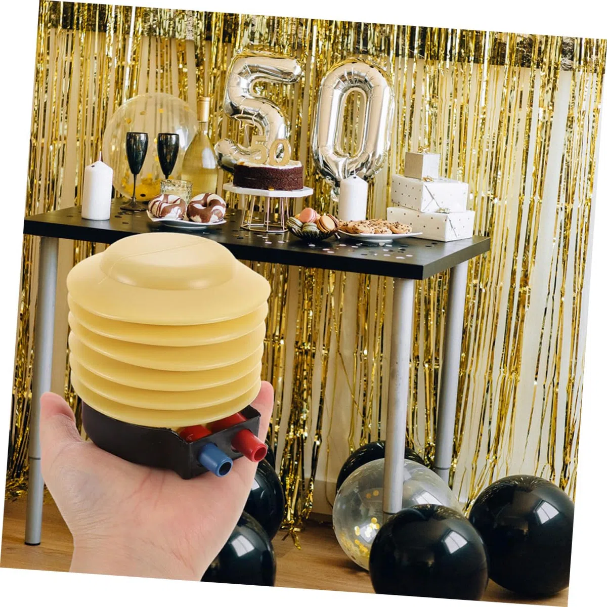 Toddmomy 5 Stück Fünfteilige Tragbare Fußpumpe für Luftmatratzen Ballons Poolspielzeug und Sportgeräte Schnelles Aufpumpen Vielseitig Einsetzbar Langlebig Einfache Luftablassung Teiliges