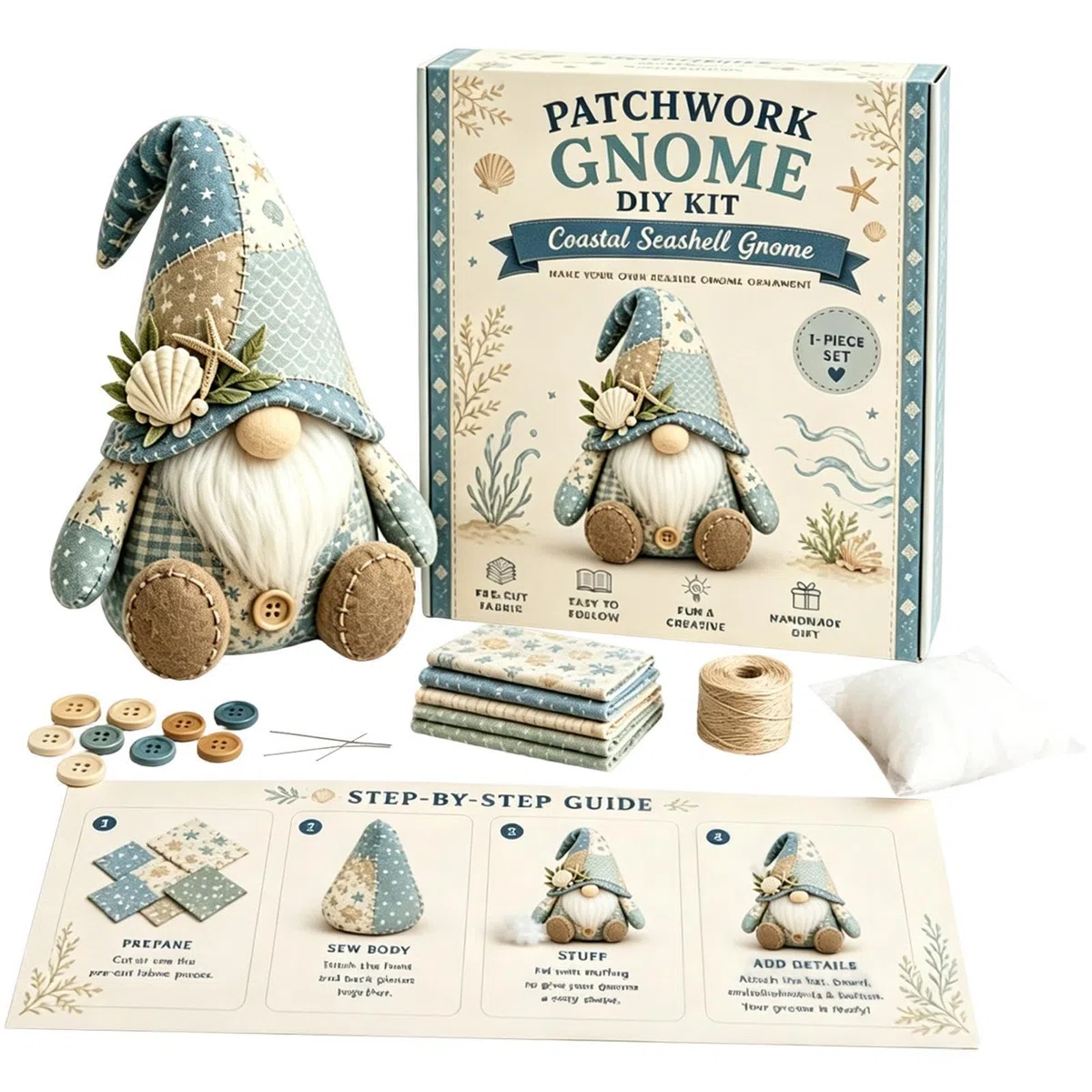 Sdttoab Gnome-patchworks-DIY-Kollektion, Handcrafted Felt Gnome Kit, Für Anfänger, Kreatives DIY-Geschenk Für Bastelliebhaber Und Heimdekoration