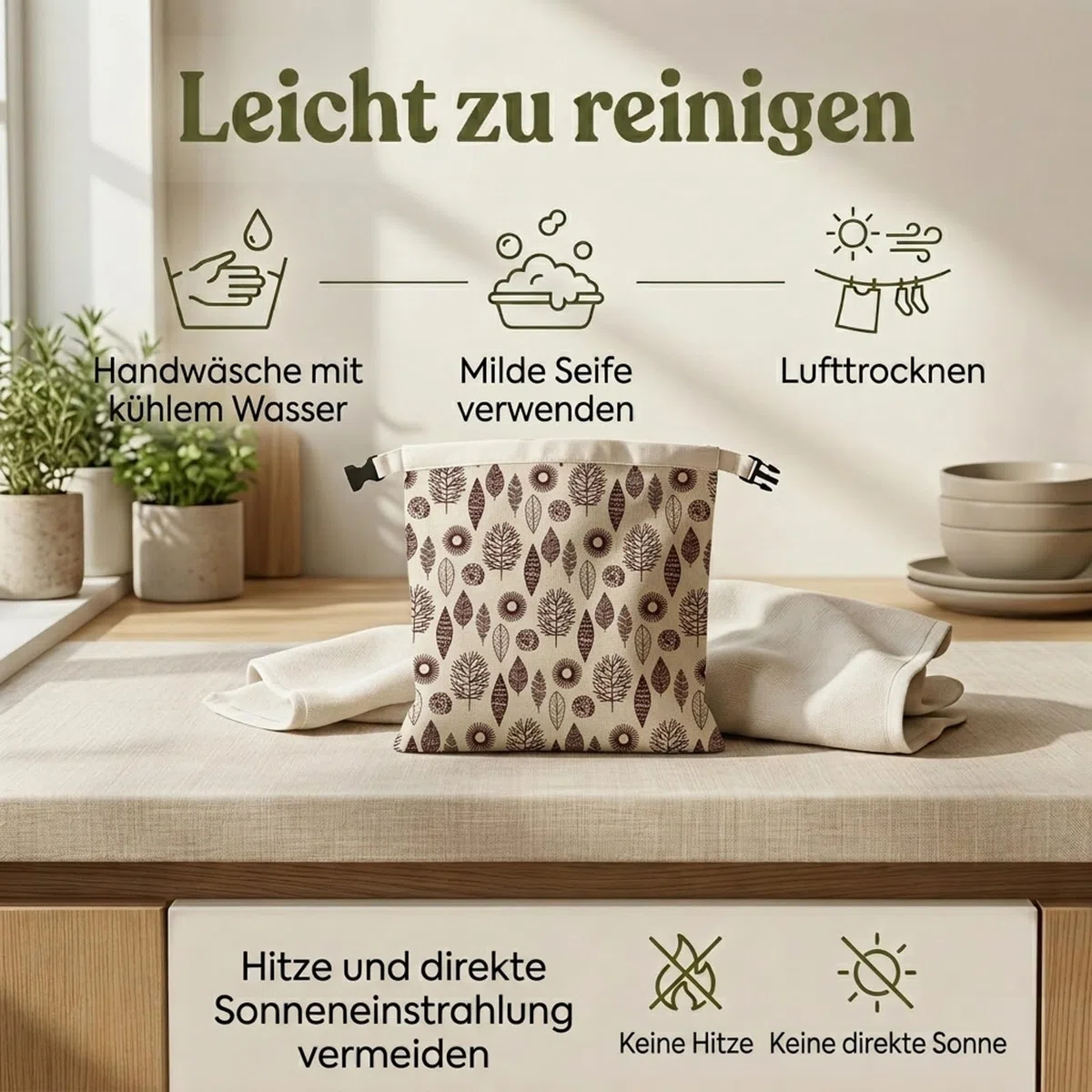 Bienenwachs Brotbeutel für Hobbybäcker: 43x33cm Wiederverwendbarer Sauerteigbeutel mit Natürlicher Bienenwachsbeschichtung, atmungsaktiv Frische, waschbar für selbstgebackenes Brot 2er Set