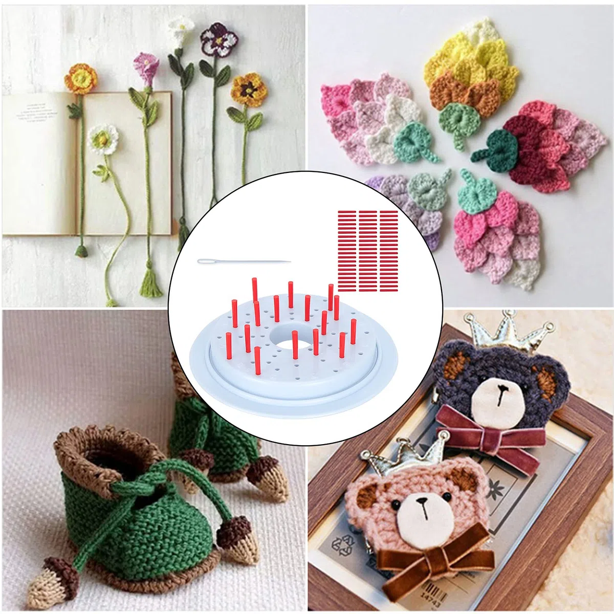 Zerodis Flower, Einfache Bedienung Flower Maker Zum Stricken für den Haushalt