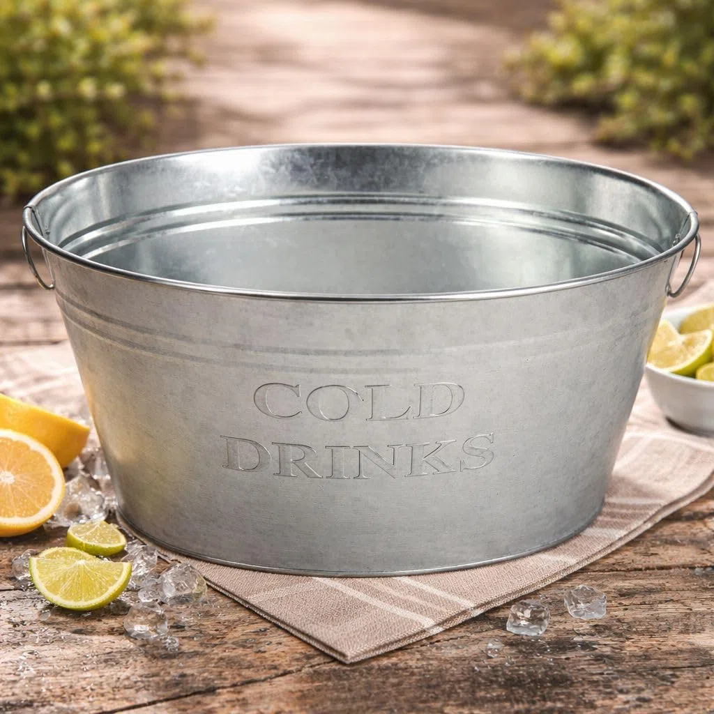 Zinkwanne Cold Drinks 50 x 23 x 35,5cm 24 Liter