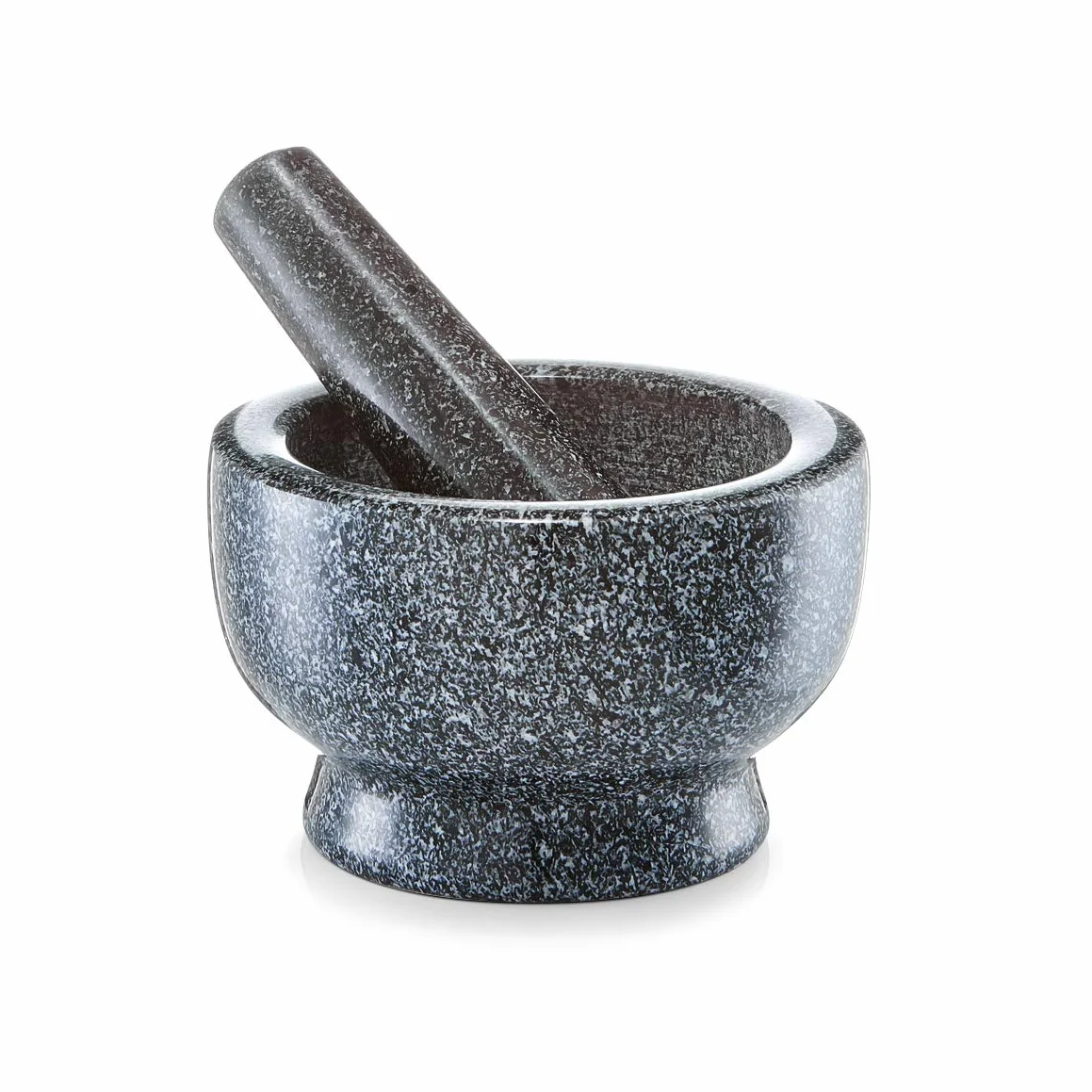 Zeller 24501 Mörser und Stößel Set, Granit, anthrazit