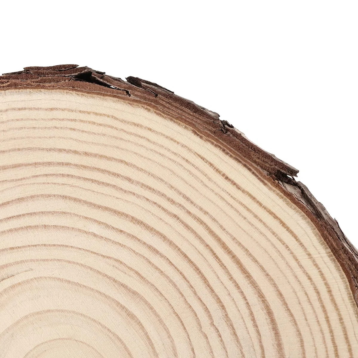 6 Stück 18-20cm Unvollendete Holzkreise, Natur Holzscheiben Rund Baumscheiben, Klein Holzscheiben zum Basteln Weihnachten Ornamente DIY Handwerk