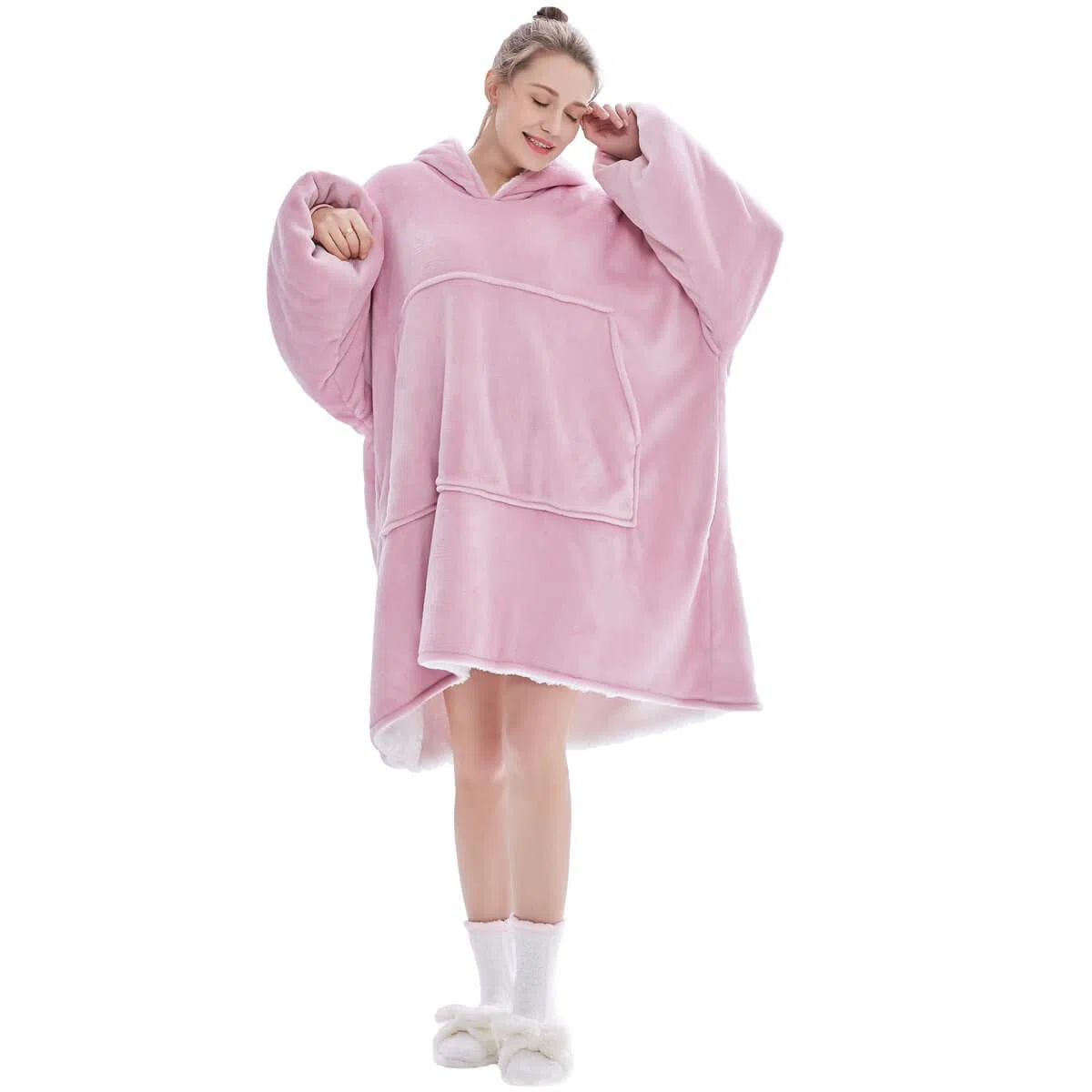 FELOVE Übergroße Hoodie Sweatshirt, Original Decke Sweatshirt, super weiche gemütliche warme komfortable Riesen-Hoodie, Geeignet Kapuzenpullover für Erwachsene, Männer, Frauen, Jugendliche