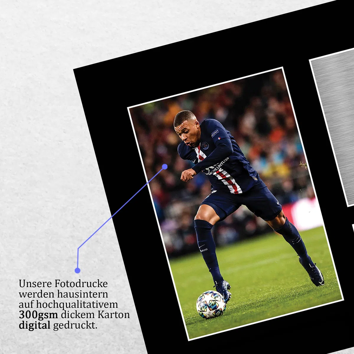 HWC Trading Kylian Mbappe Paris Blue and Reds Geschenke Gedrucktes Signiertes Autogramm Foto für Fußball Anhänger and Fans - A4