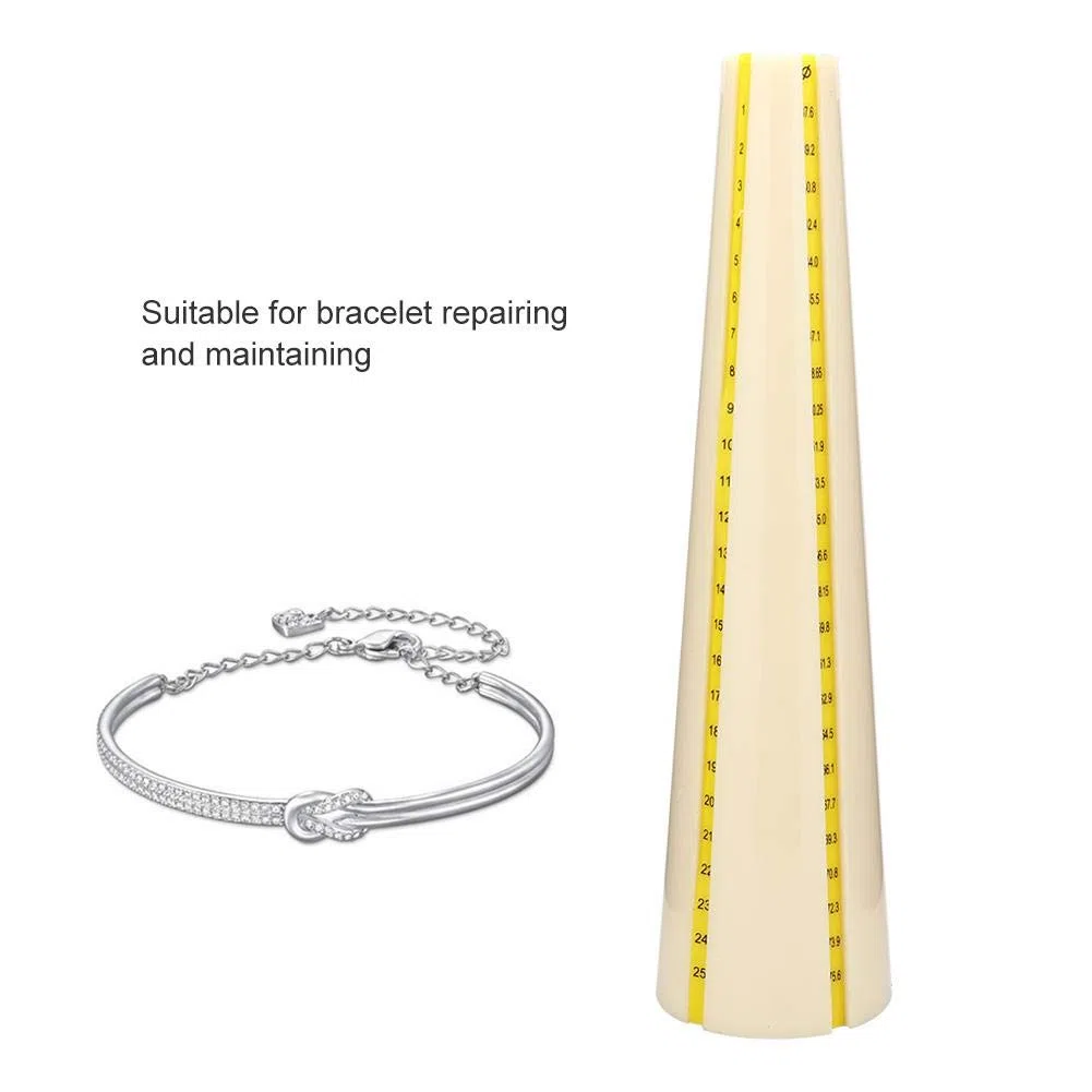 Armband Messdorn Stick Tool, Hochwertiger Kunststoff Runde Armband Bar Gold Tool Bar Armband Messstab Schmuck Hammer Reparatur Making Tool
