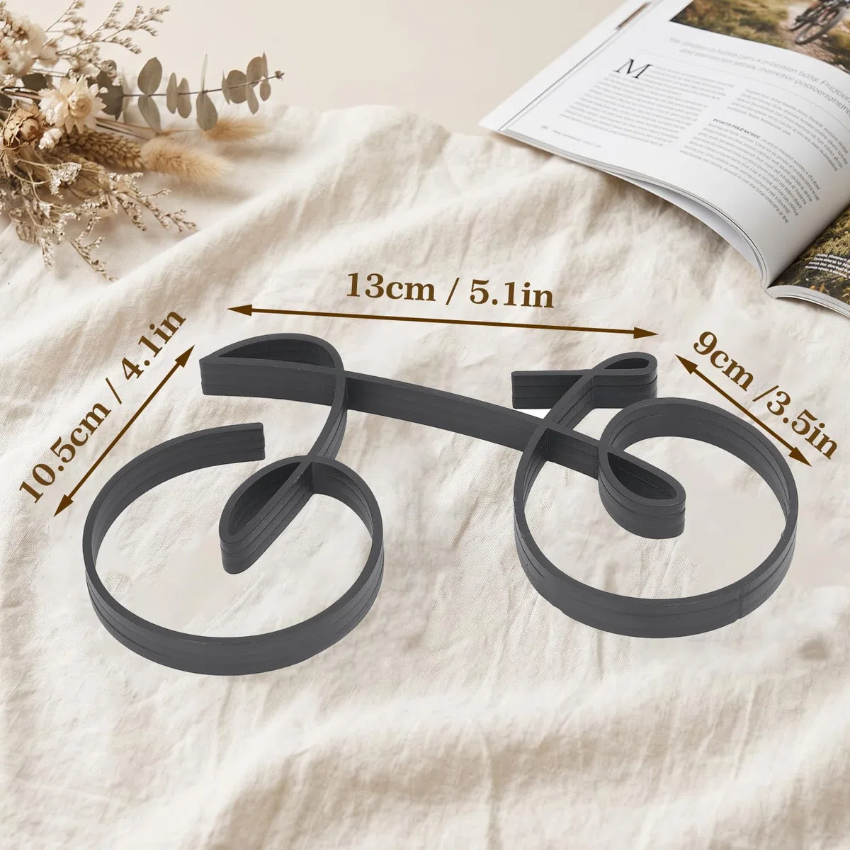 Tissting Fahrrad Skulptur Eisen Miniatur Fahrrad Dekofigur Bike Statue | Modell Sammlereisen Heimdekoration Geschenk für Läufer Sportler Radfahrer Fahrrad Enthusiasten