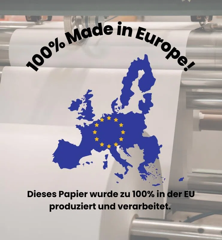 Heißsiegelpapier Rolle bedruckt | 91 cm x 15 m | 60 g/m² | Raster-Aufbügelpapier für exaktes Zuschneiden & Positionieren auf Stoff | Made in Europe