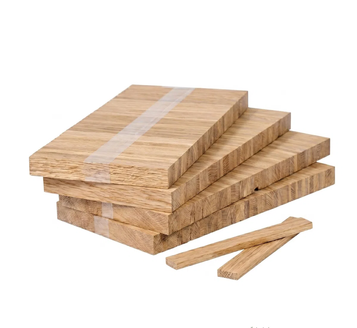 EICHE Bastelklötzchen 160 Stück zum Basteln original vom Klötzchenmann 8 x 22 x 160 mm Holzbausteine Bastelholz ideal für alle DIY Projekte