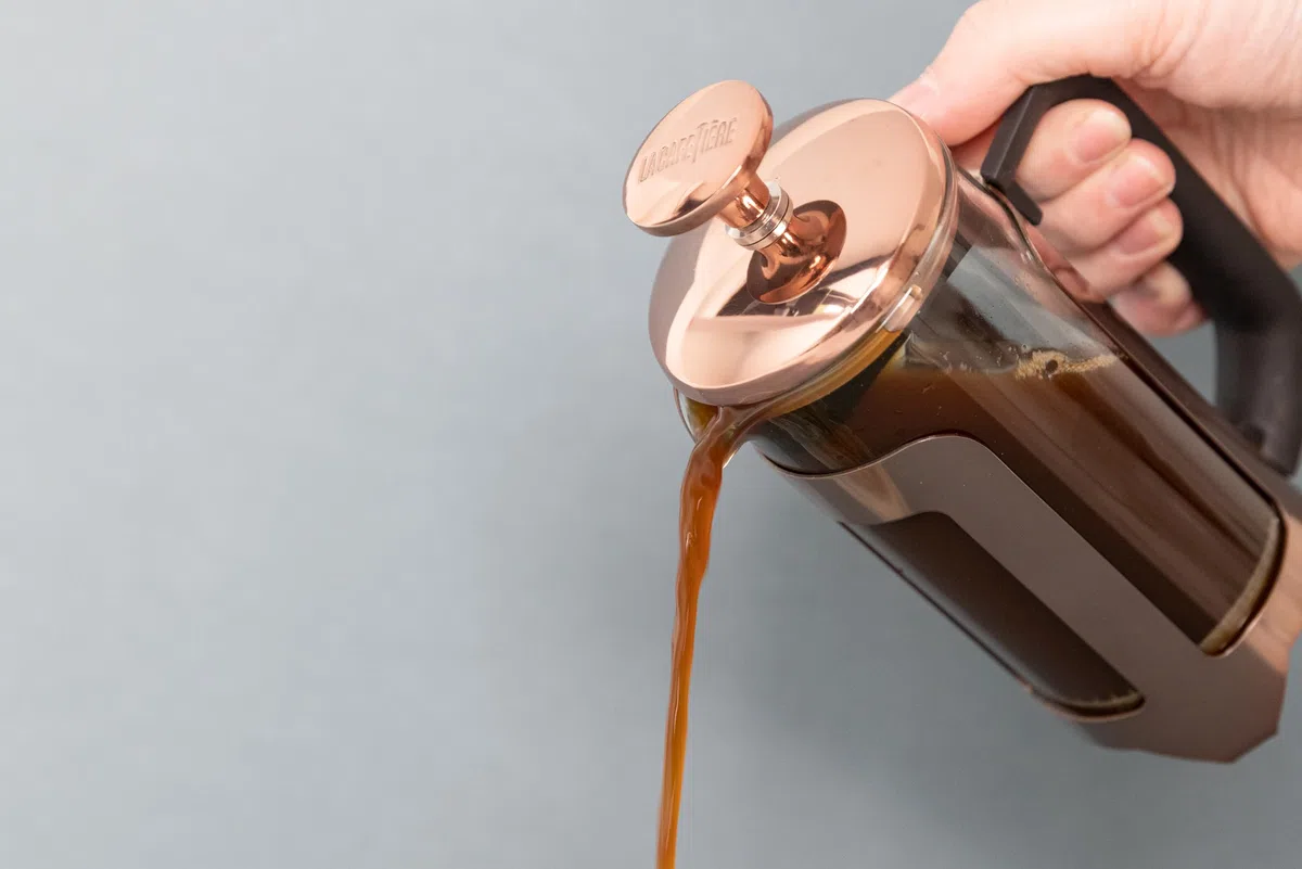 La Cafetière Roma Kaffeezubereiter, French Press, Edelstahl, Kupferfarben