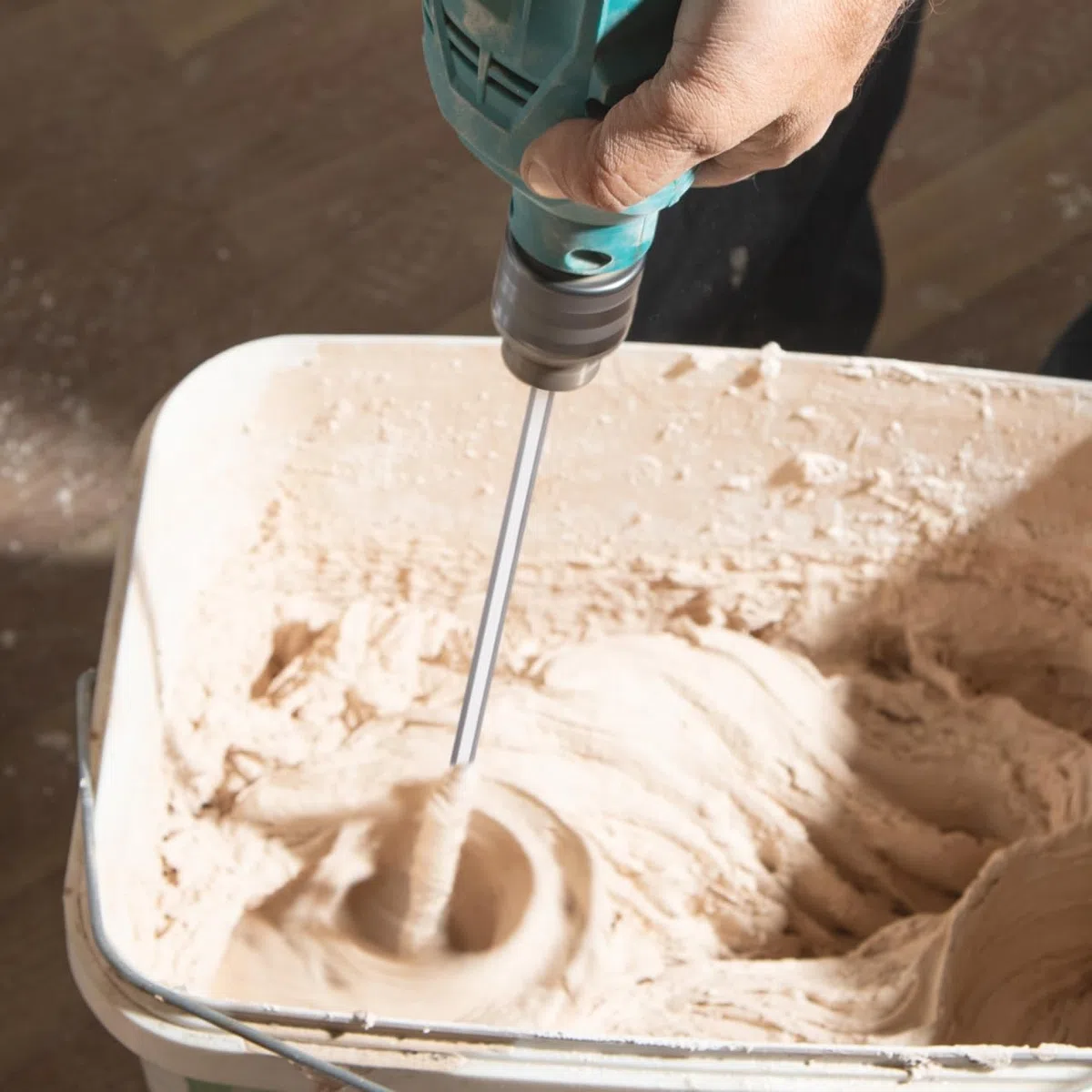 Toyvian Edelstahl Rührstab Extra Lang für Bohrmaschine Handpaste und Fleischpaste Whisk Robuster Mixer Rührbesen für Saucen Teig Pancake Ergonomisch und Leicht zu Wiederverwendbar