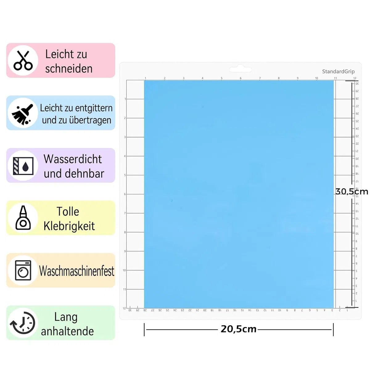 Lya Vinyl Plotterfolie Textil, 32 Stück Flexfolie Plotter Textil 30,5cm x 20,5cm für Cricut und Silhouette Cameo, Textilfolie Plotter für DIY Stoff und Shirt