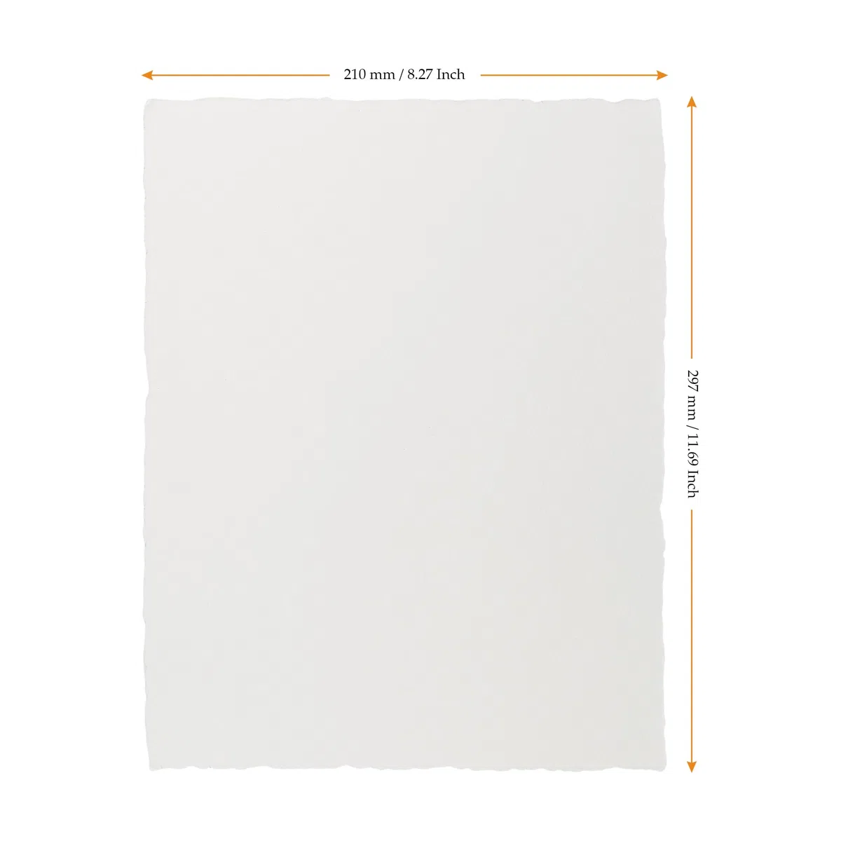 FAAING 100 Blatt Büttenpapier A4, 160 gsm Handgefertiges Papier Weißes Büttenpapier Blankopapier, Aquarellpapier kaltgepresstes Strukturpapier für Papierarbeiten Zeichnen Skizzieren Schreiben