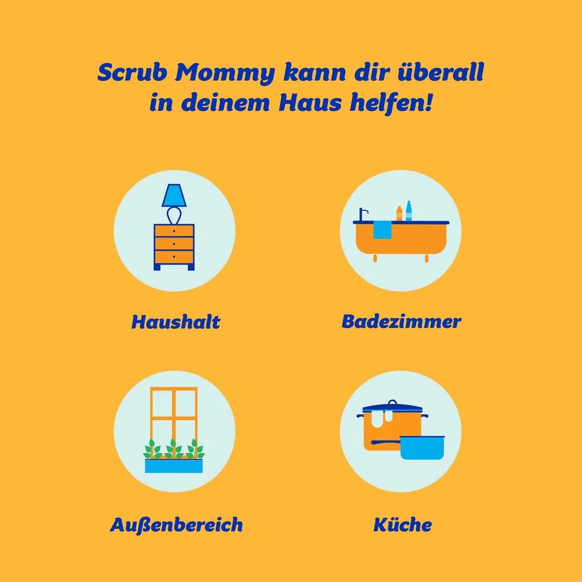 Scrub Daddy Scrub Mommy Putzschwamm, Topfreiniger Küchenschwämme, Putzmittel mit Texturveränderung, kratzfreier Spülschwamm, geruchsresistenter Smiley Schwamm, Geschirrschwamm - 4er Pack Assortiert