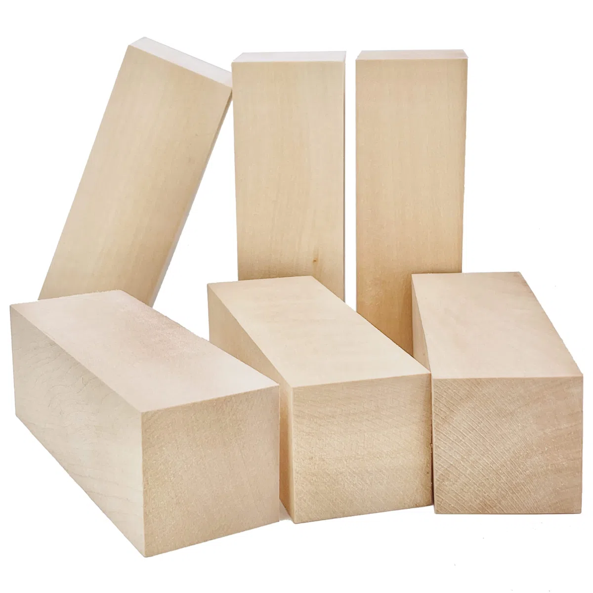 6 Stk 15 x 5 x 5cm Schnitzholz Schnitzen Natürlich Lindenholz Rohlinge Balsaholz zum Schnitzen Holzblöcke Unbehandelt Schnitzblock Basswood Carving Blocks für DIY Schnitzer