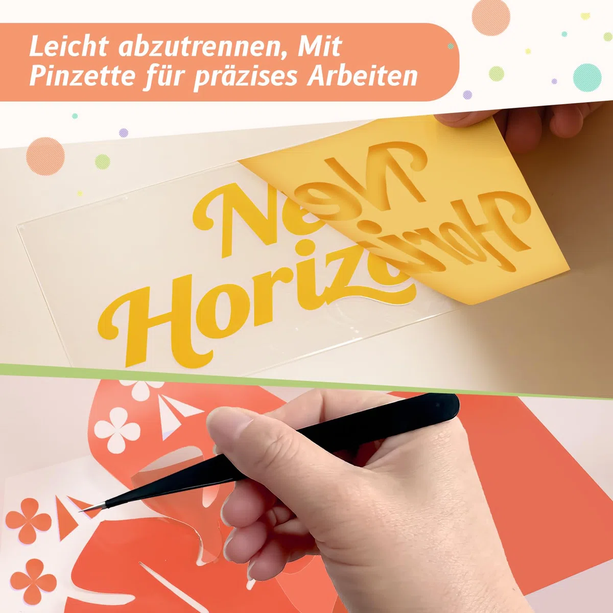 moinkerin 32 Farben Plotterfolie Textil mit Pinzette 30.5X20.5cm Bügelfolie für Textilien Flexfolie Plotter Textil für T-Shirt, Kleidung, Hüte oder Andere Stoffe (32 Stücke)