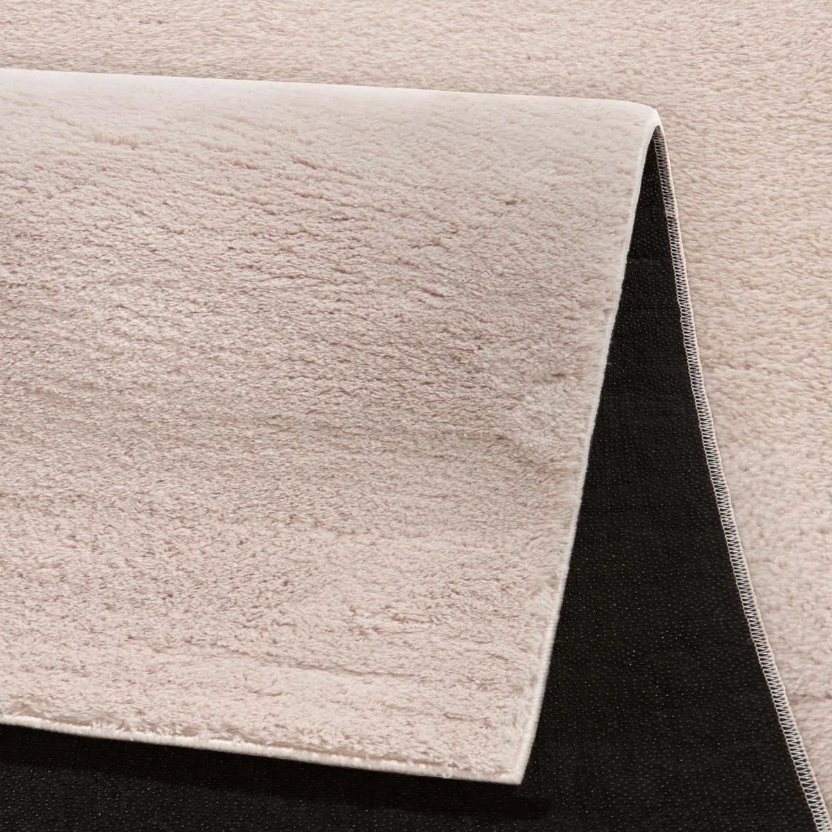 Taracarpet Badematte Fiona rutschfest waschbar Badezimmerteppich sehr weich und als Set kombinierbar Uni New Beige 050x080 cm
