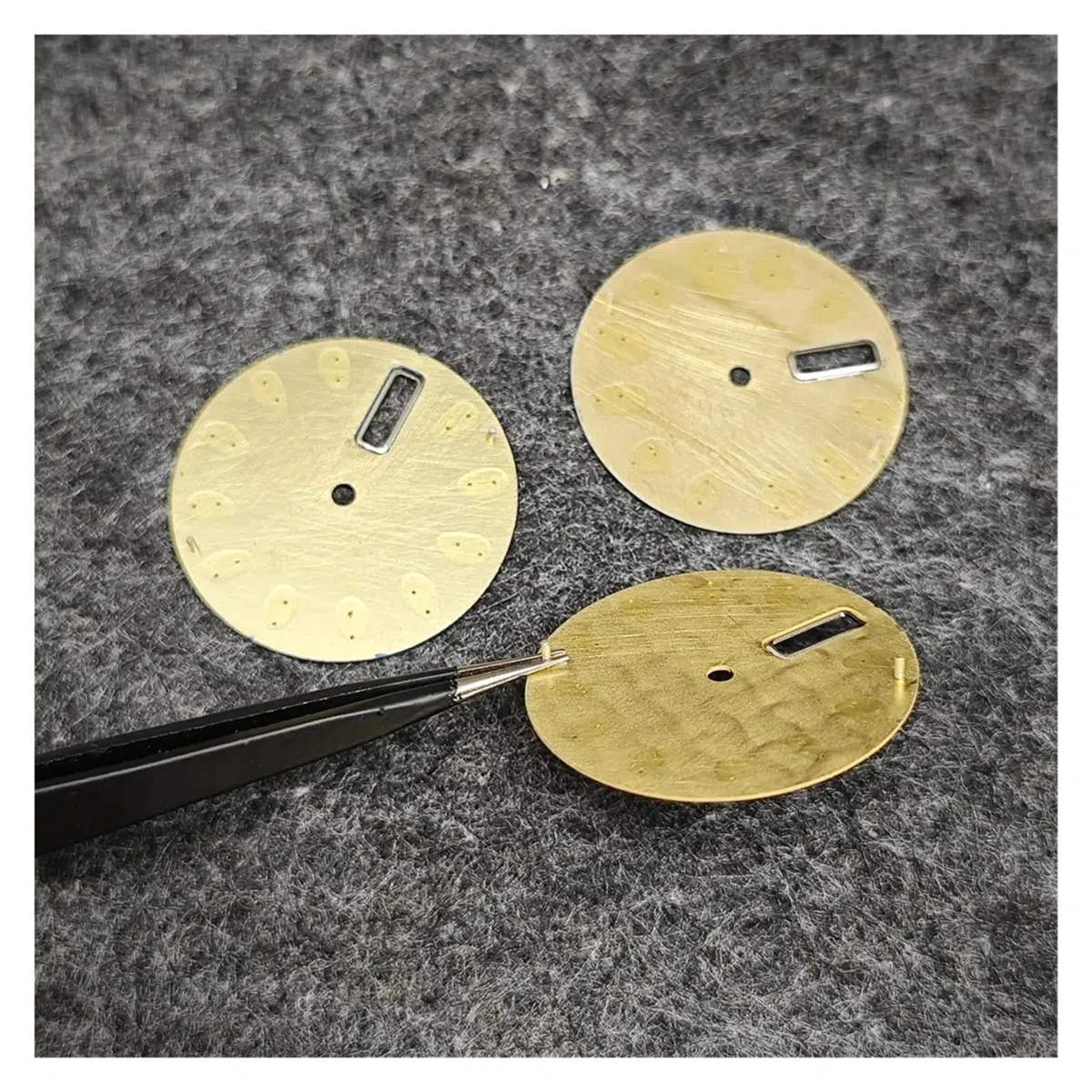 ZHGUIMING NH36-Zifferblatt, 28,5 mm, mechanische Uhrenumbauteile for NH36A/4R36-Uhrwerk, grün leuchtende Taucheruhr-Zifferblätter(Black)