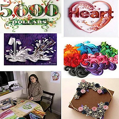 Papier Quilling Kits Quilling-Werkzeuge und 1860 Papierstreifen, Quilling-Kit