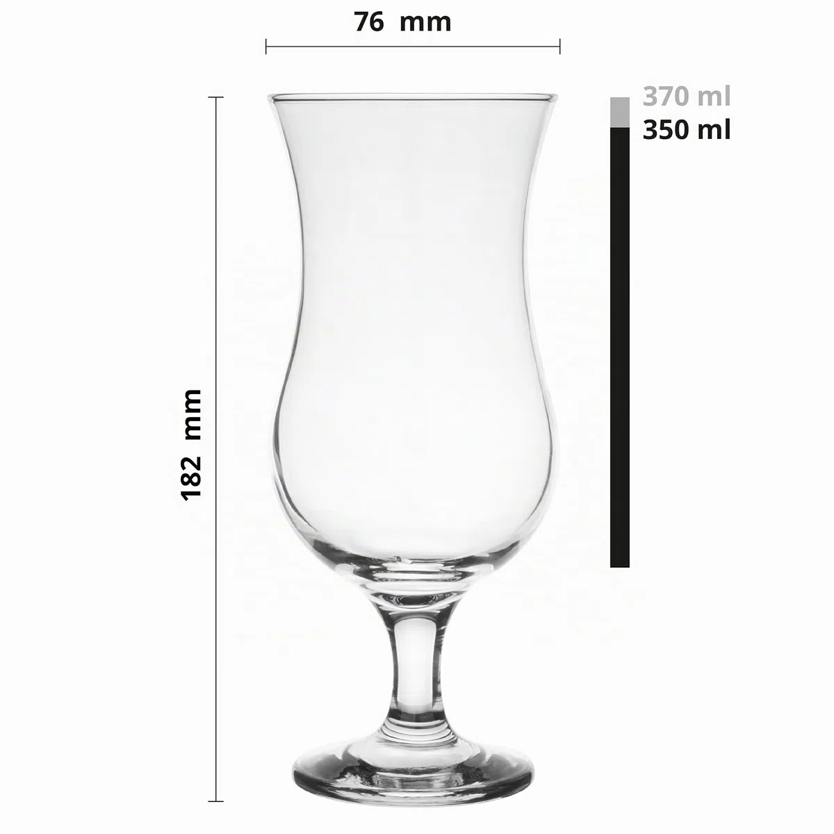Glasmark KROSNO 1992 Cocktailgläser Set Gläser 4 Stück Trinkgläser Cocktail Transparent Spülmaschinenfest 350 ml, Durchsichtig