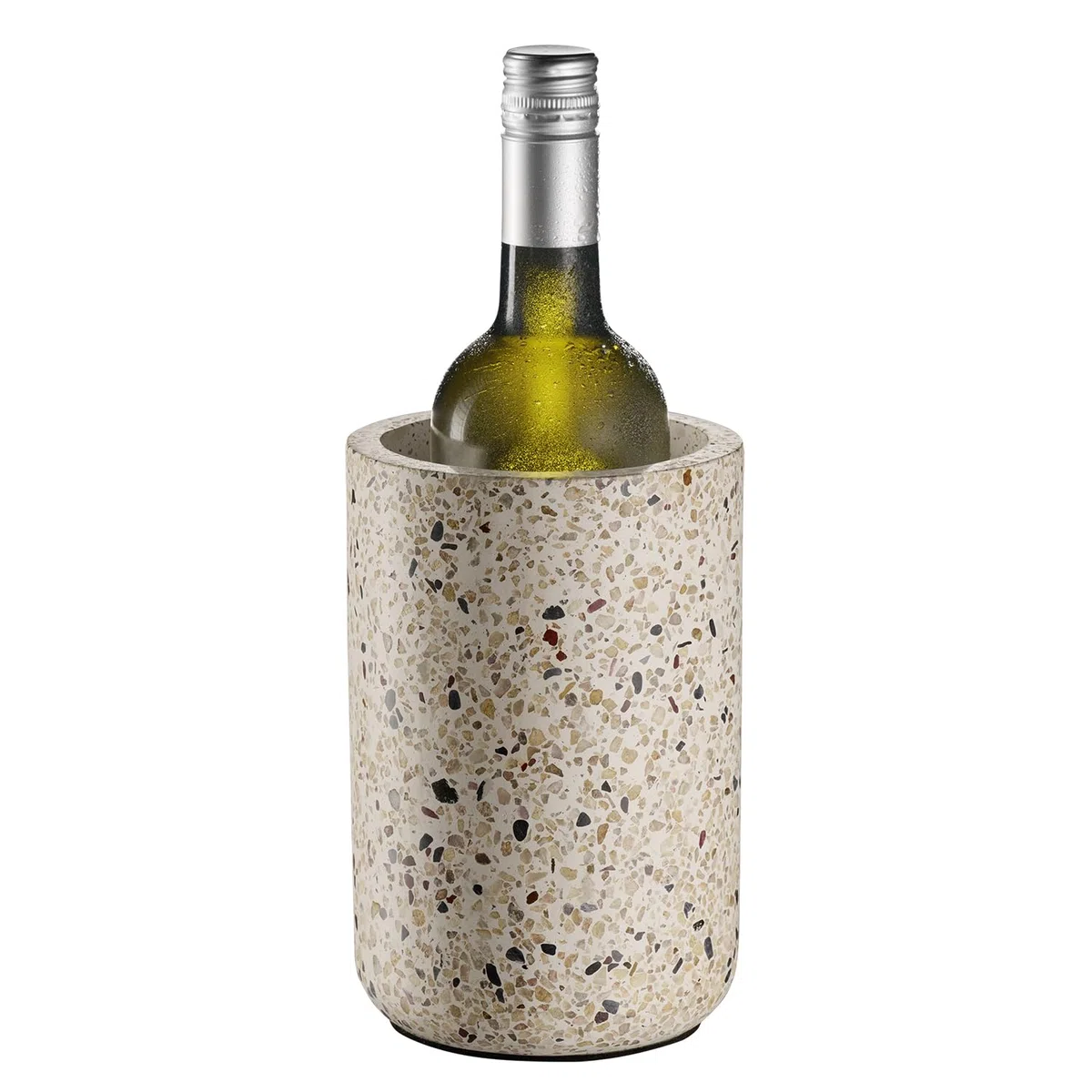 APS 36150 Flaschenkühler„Terrazzo“ - Hochwertiger Behälter aus Beton mit möbelschonender Unterseite